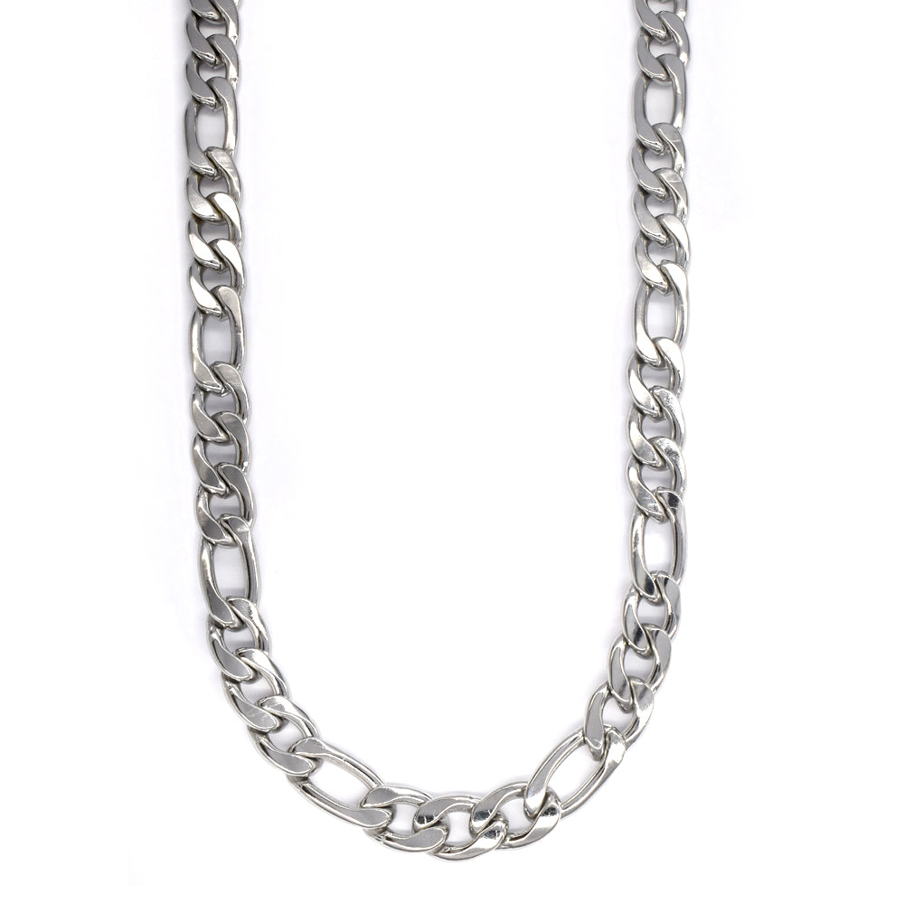Buy 1 get 1 FREE - Stainless steel figaro 9.5mm x 60cm chain - SSMN2950