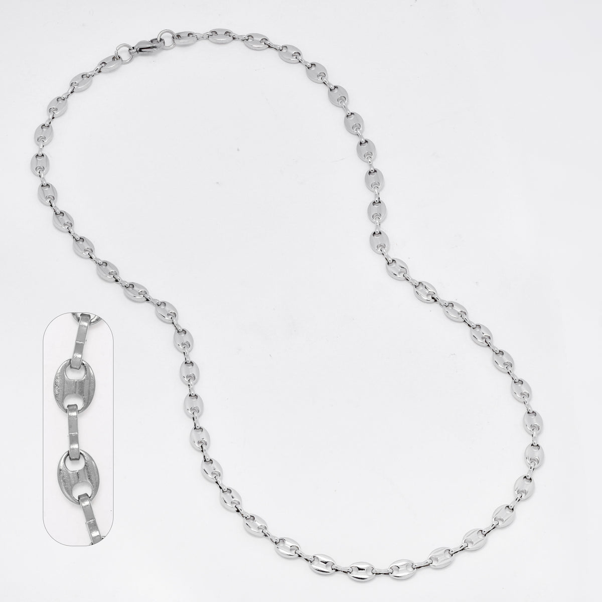 SSMN3105 - Steel 50cm x 5mm gucci link chain