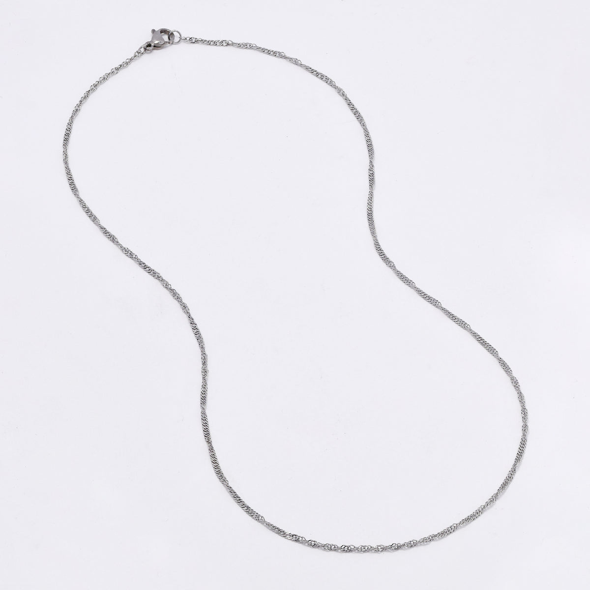 SSMN3138 - Steel 2 pack 45cm x 1.5mm singapore chain necklace