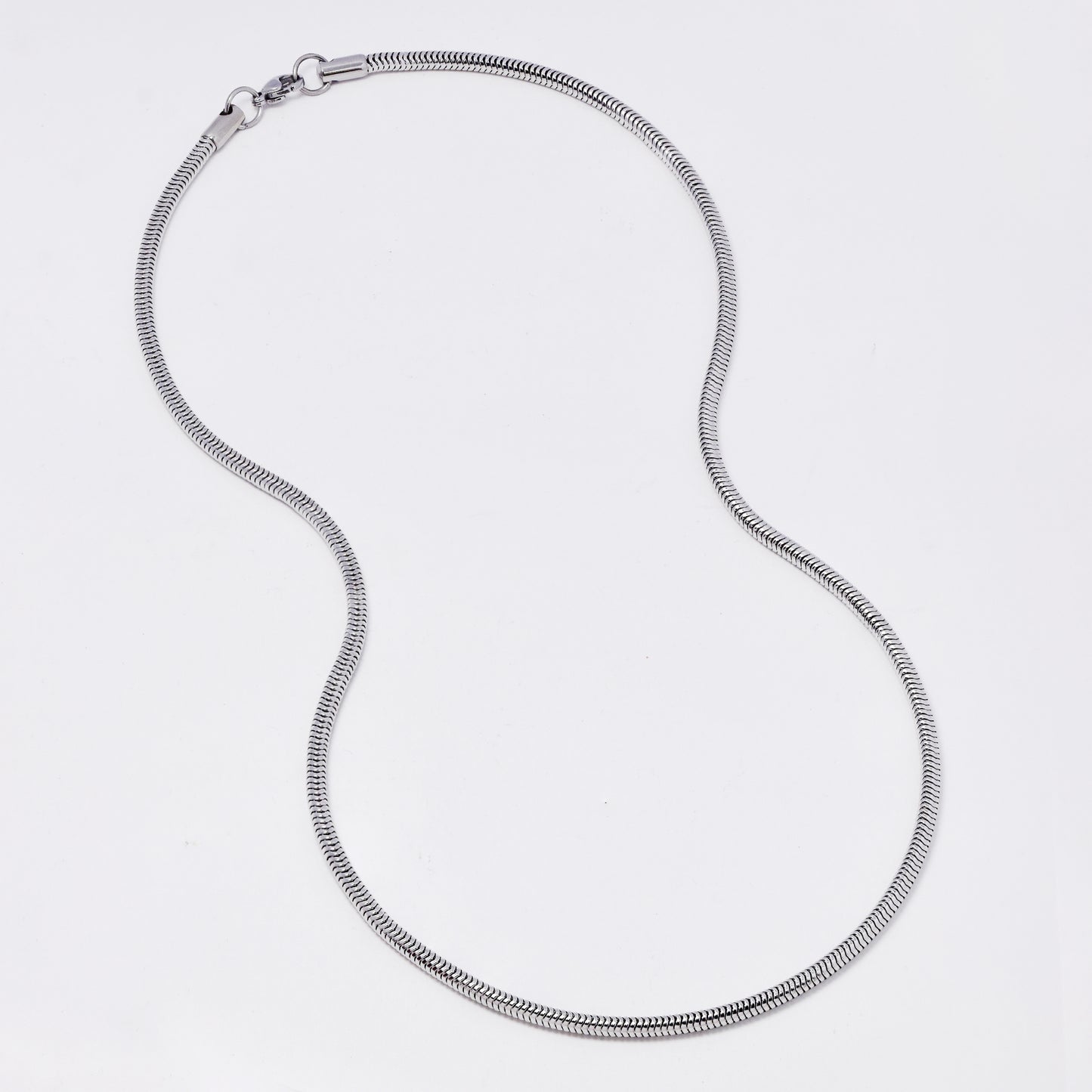 SSMN3367 - Steel 51cm x 3mm snake chain necklace