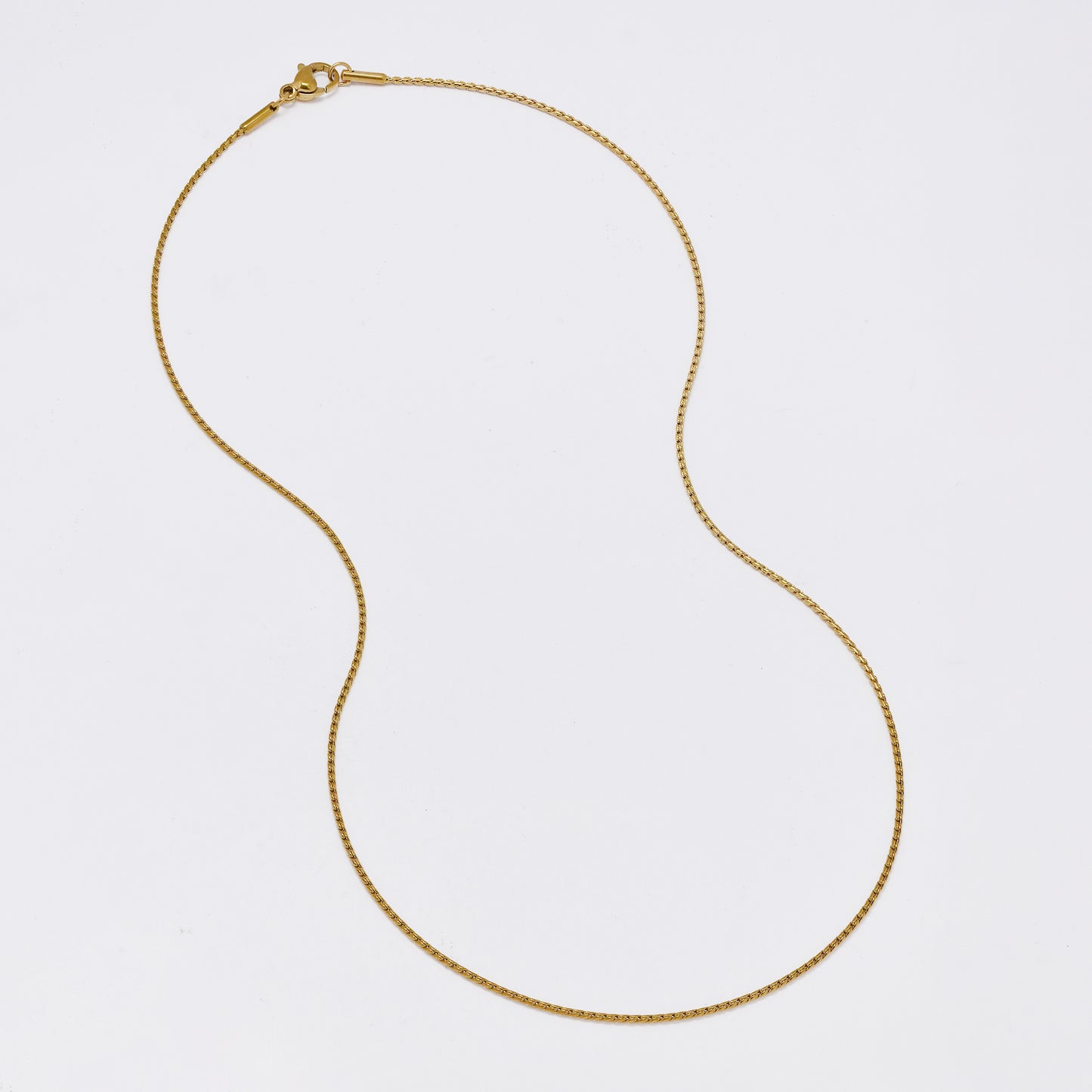 SSMN3391 - Steel 2-Pack 45cm x 1mm serpentine chain necklace