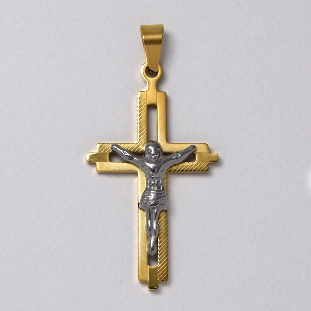 Buy 1 get 1 FREE - Stainless steel crucifix pendant - SSMP2952