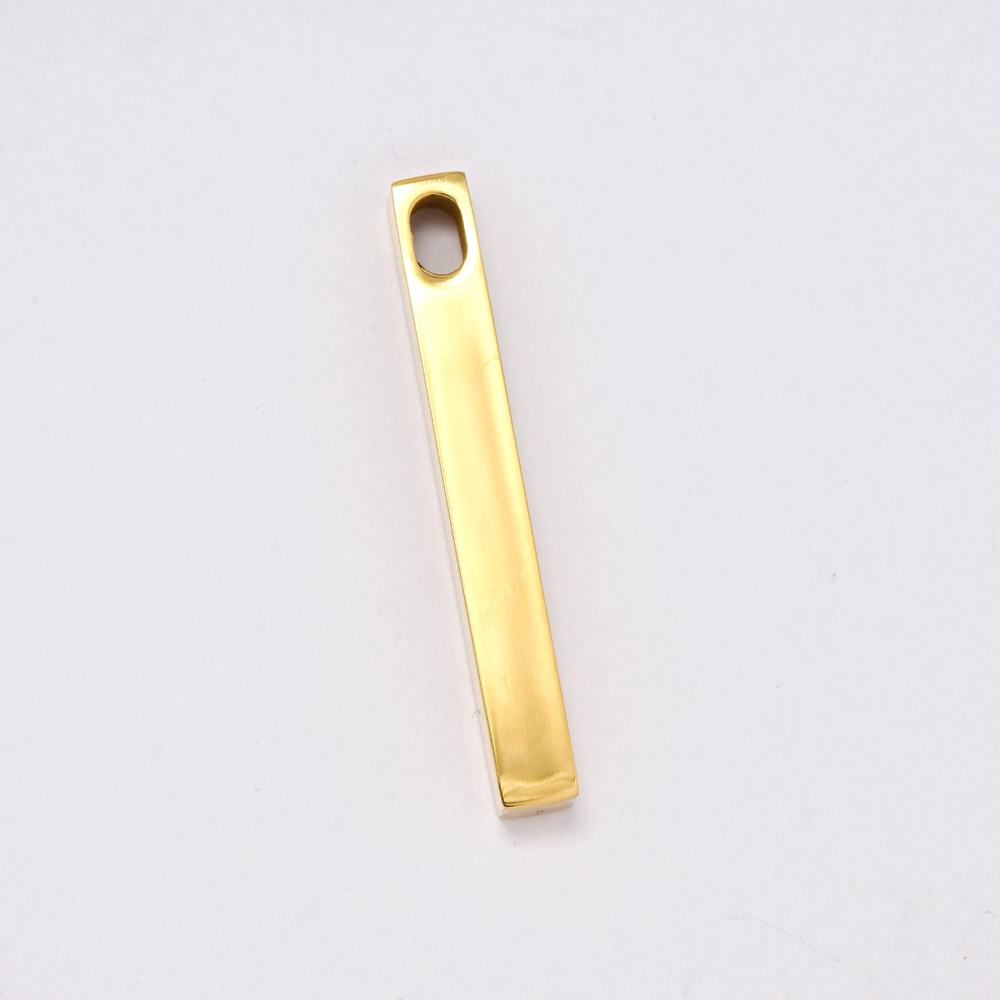 SSMP2977 - Steel 40mm x 5mm rectangular bar pendant