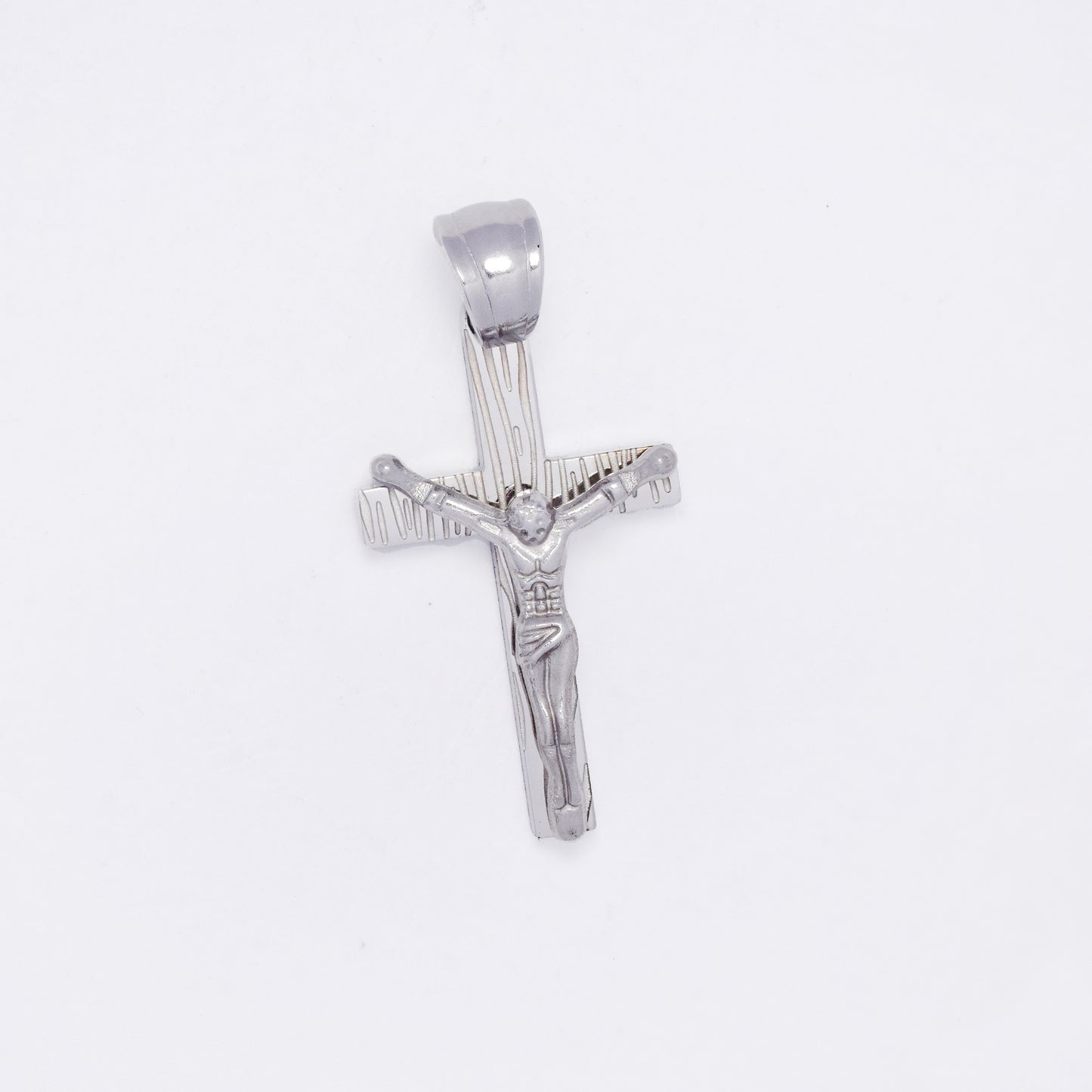 SSMP3256 - Steel 26mm x 13mm crucifix pendant