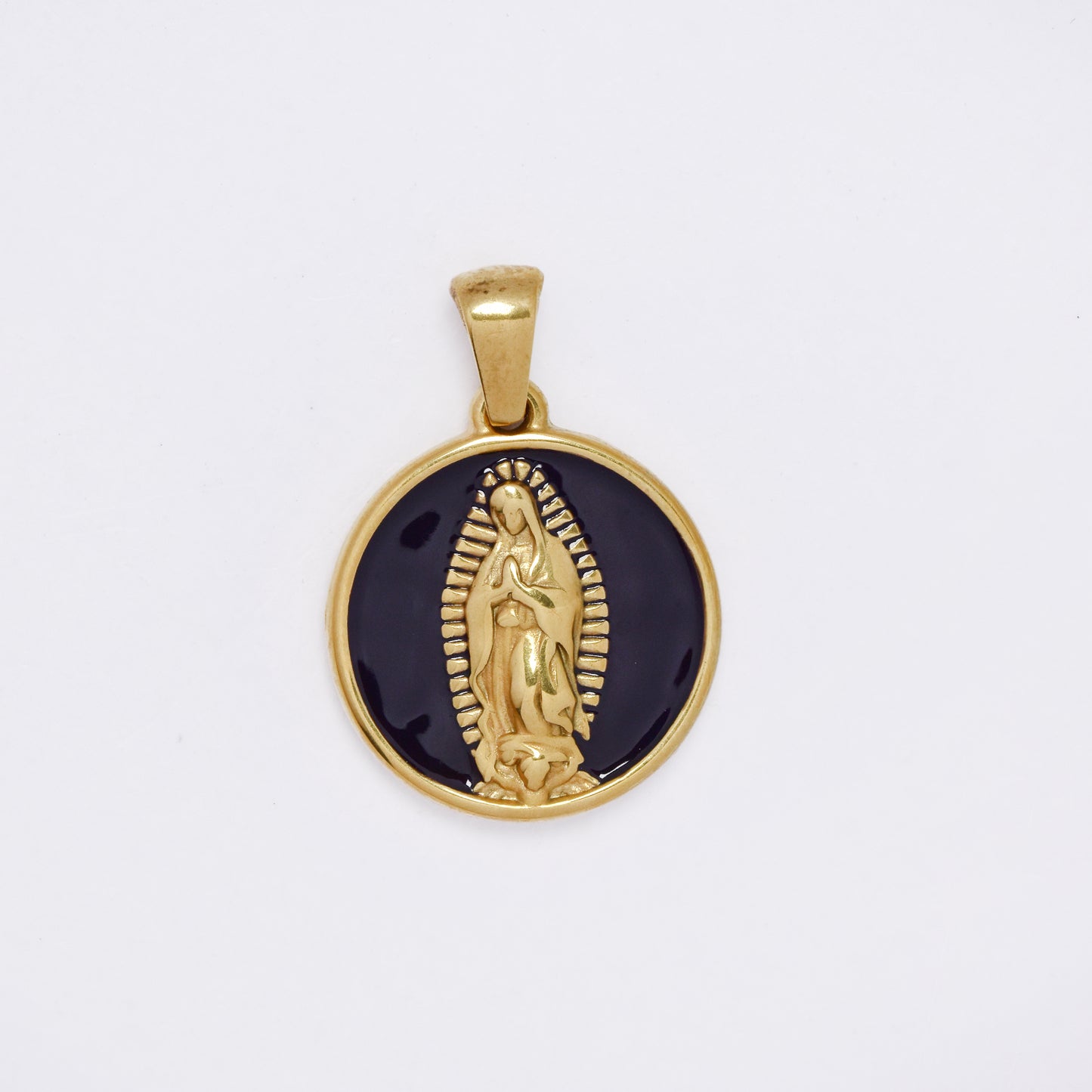SSMP3334 - Steel 18mm mother Mary pendant
