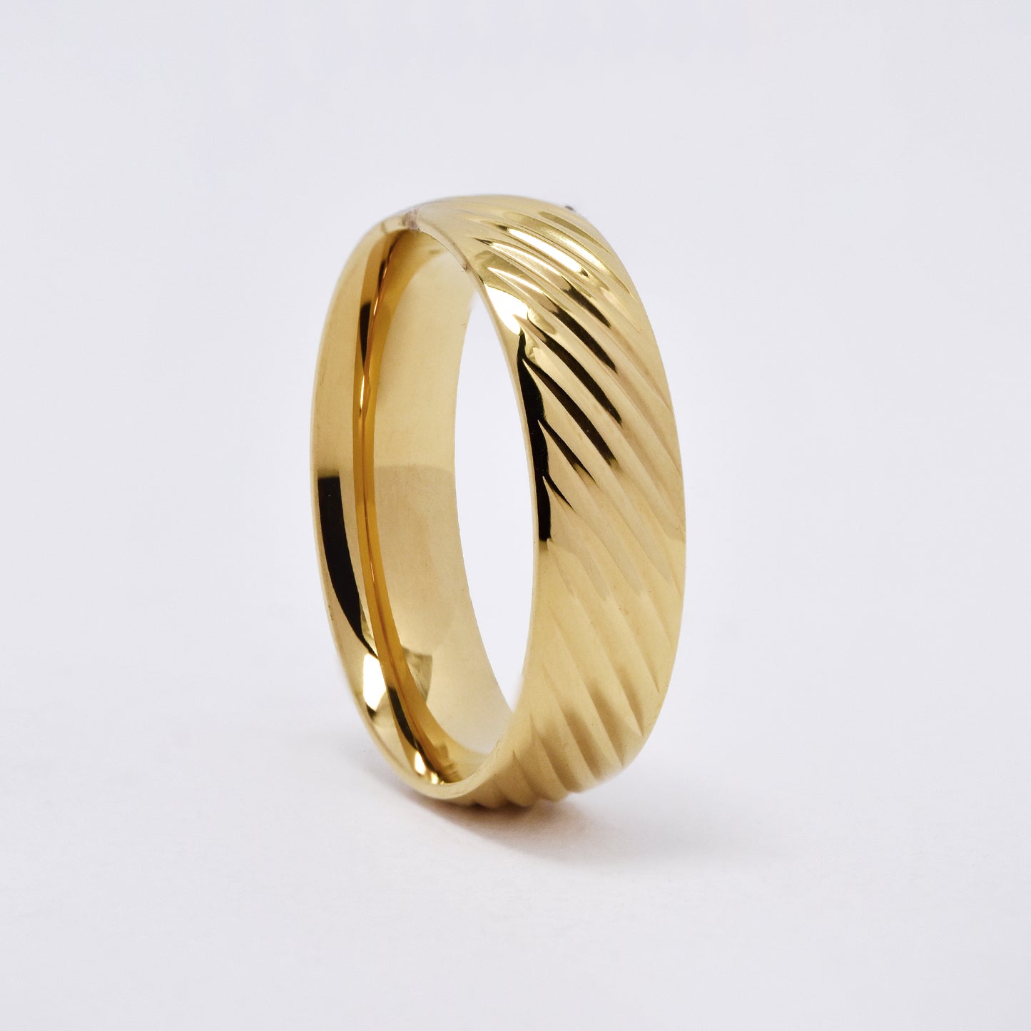SSMR3088- Steel 6mm diagonal line band