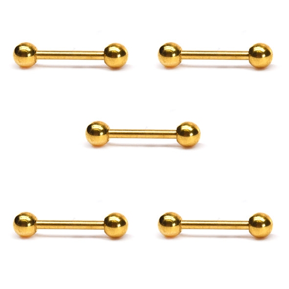 5 Pack stainless steel ball bridge piercing - SSVBJ6154B