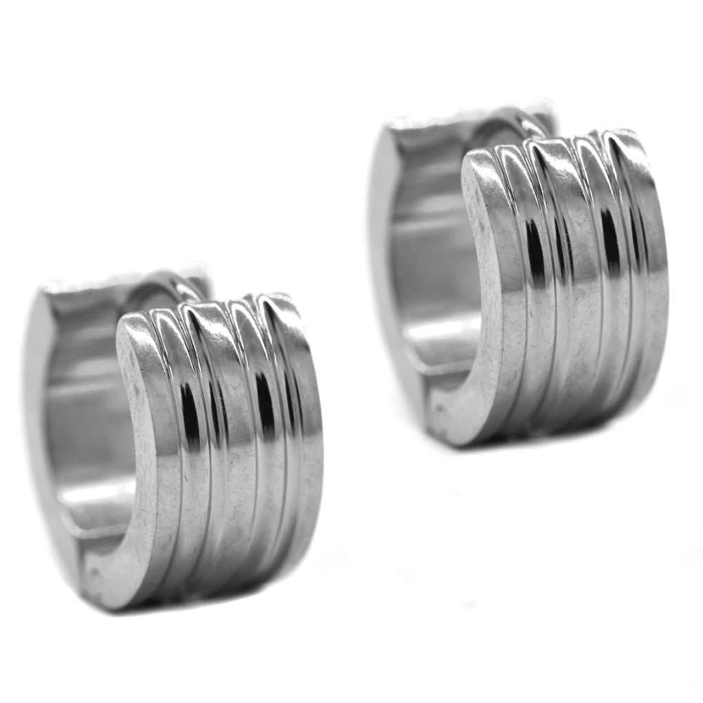 Stainless steel broad tube huggie - SSVE9852