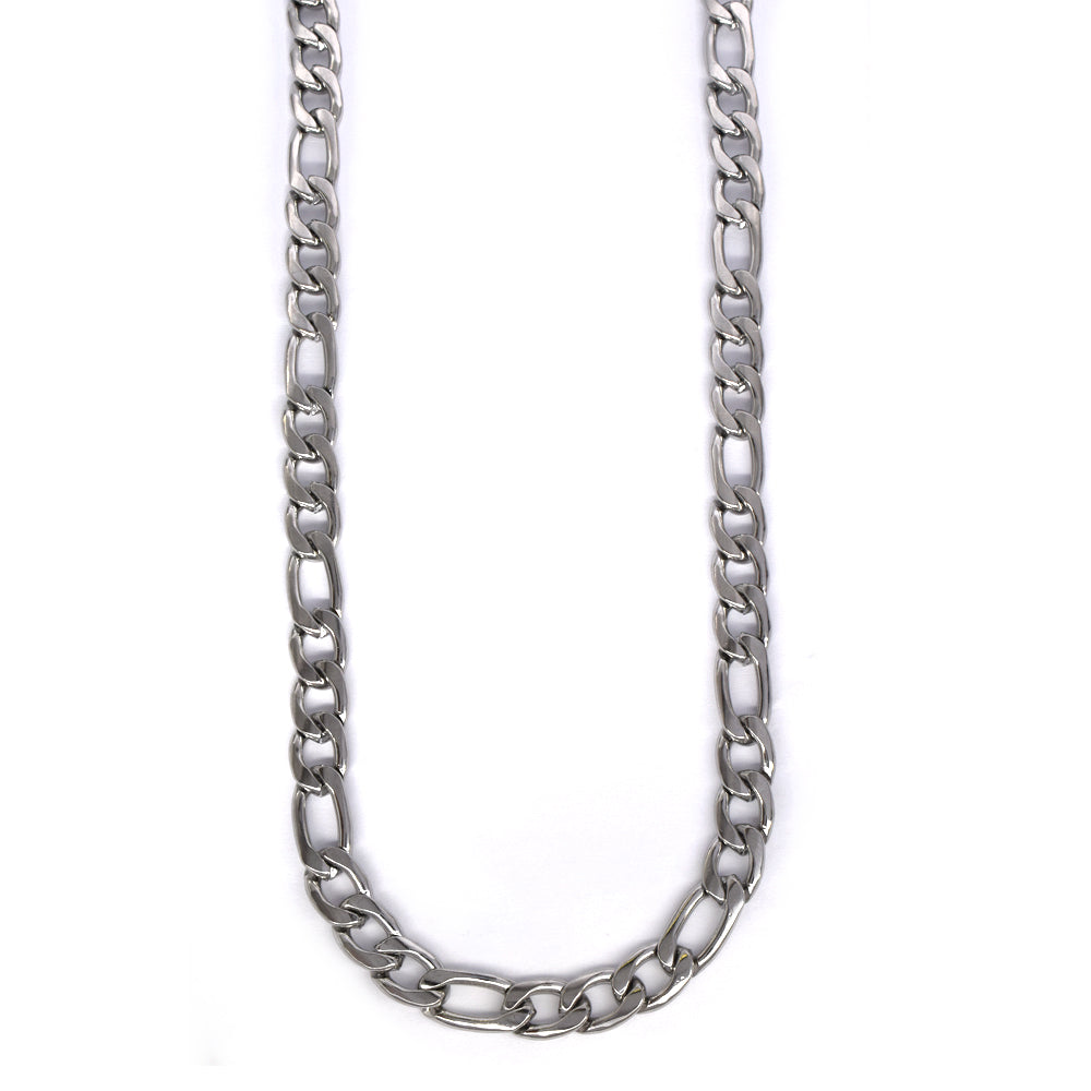 Stainless steel 6mm x 55cm figaro chain - SSVN7903