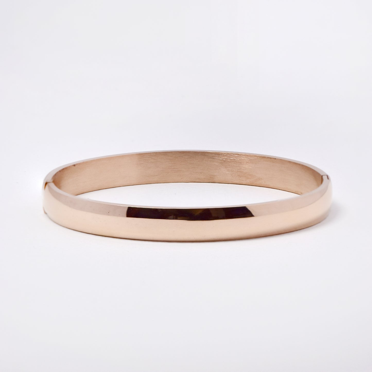 SSYB5891 - Stainless steel 62mm x 55mm x 8mm hinged bangle
