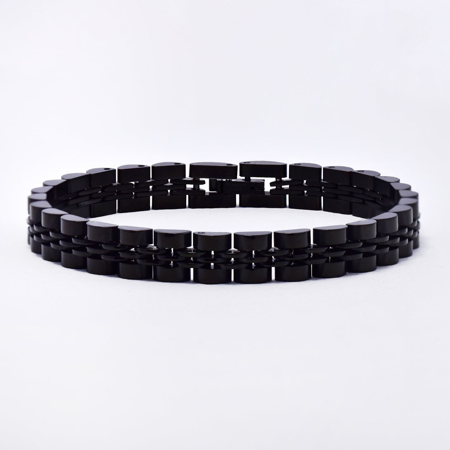 SSYB6100 - St Steel 21cm x 8mm watchband bracelet