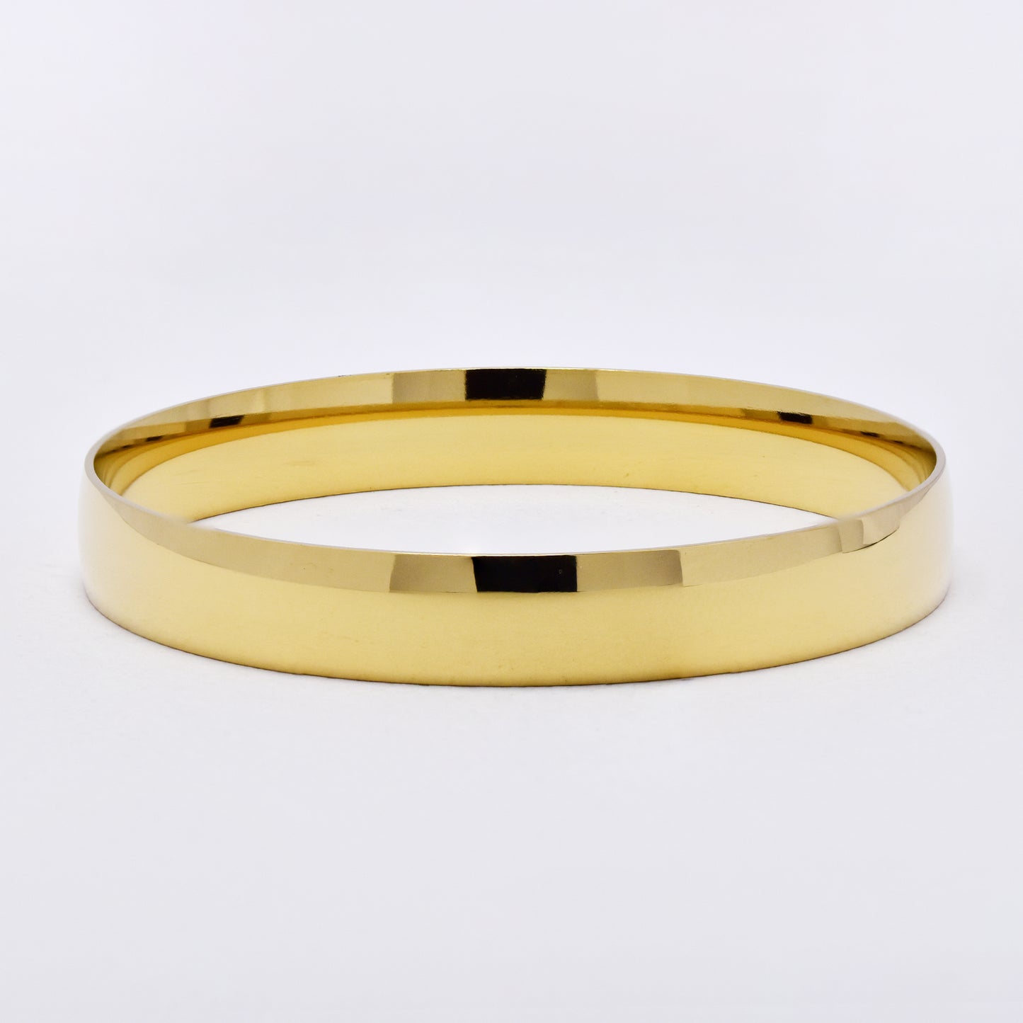 SSYB6293 - St Steel 69mm x 10mm domed bangle