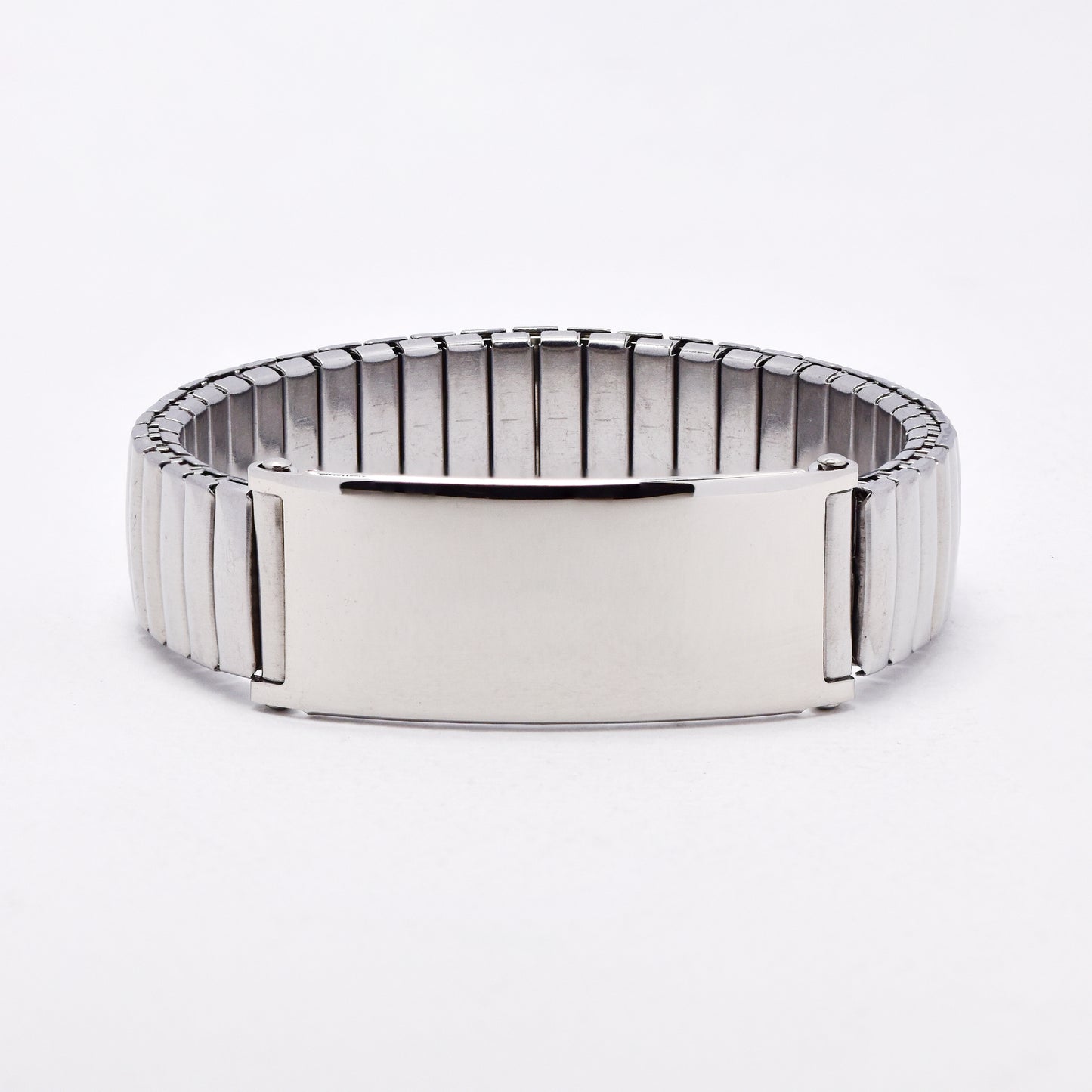 SSYB6566 - St Steel 14mm wide flexi ID bracelet