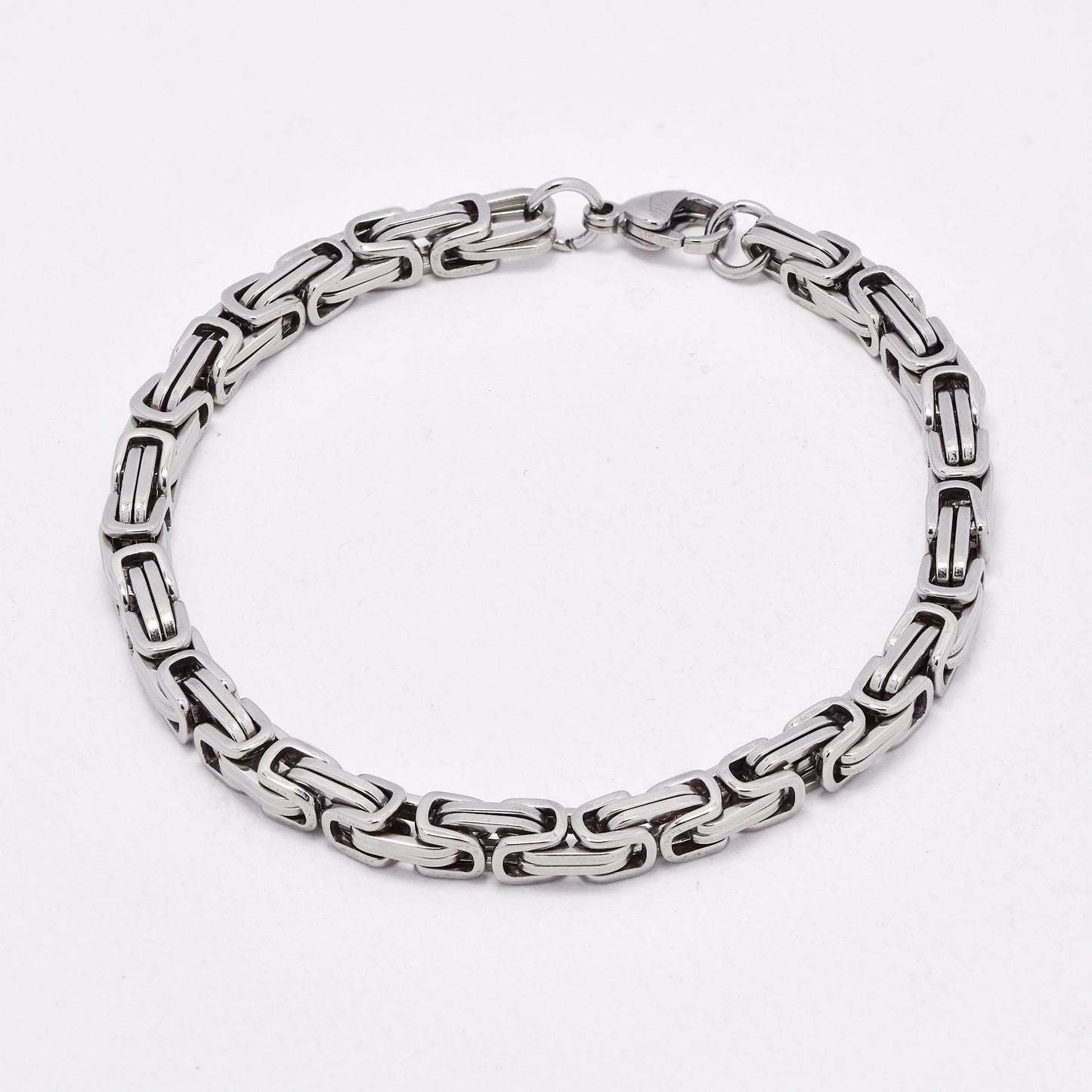 SSYB6572 - St Steel 22cm x 5.5mm fancy link bracelet