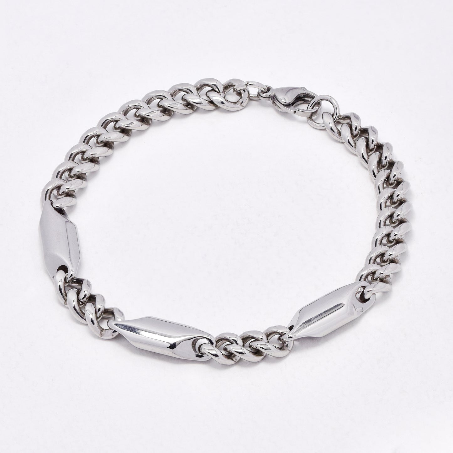SSYB6576 - St Steel 20.5cm x 7mm multi link bracelet
