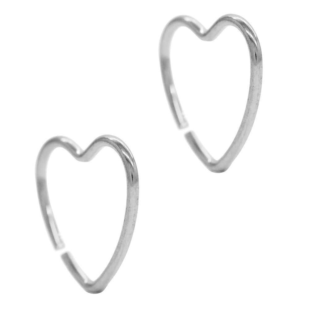 2 Piece Stainless steel heart piercing - SSYBJ3371