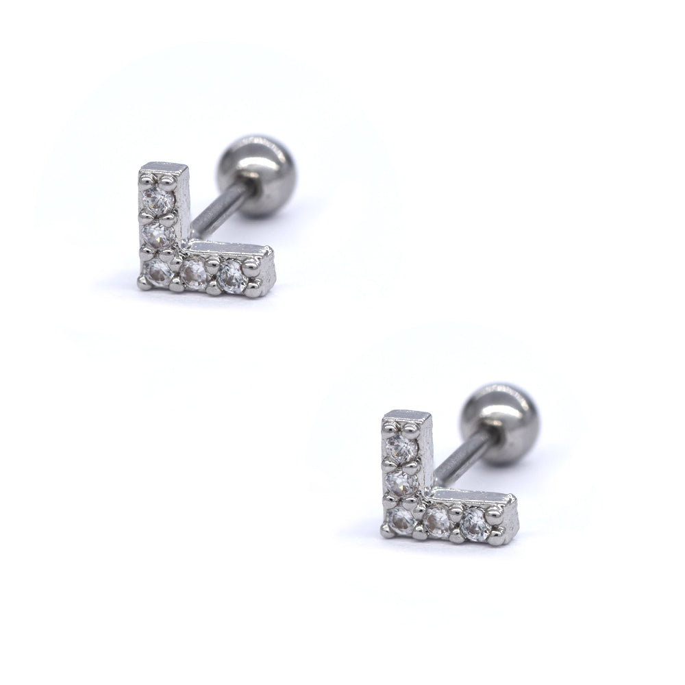 2 Pack Stainless steel V cartilage piercing - SSYBJ4063