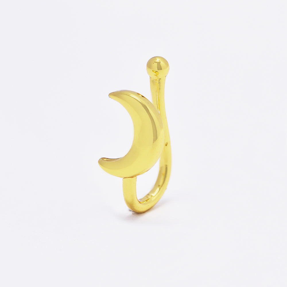 Stainless steel crescent moon nose clip non piercing - SSYBJ4880