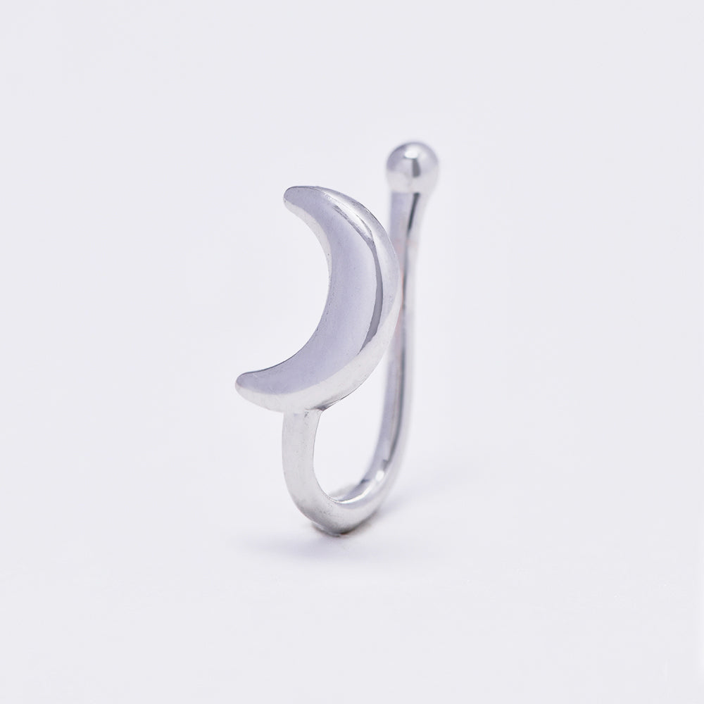 Stainless steel crescent moon nose clip non piercing - SSYBJ4880