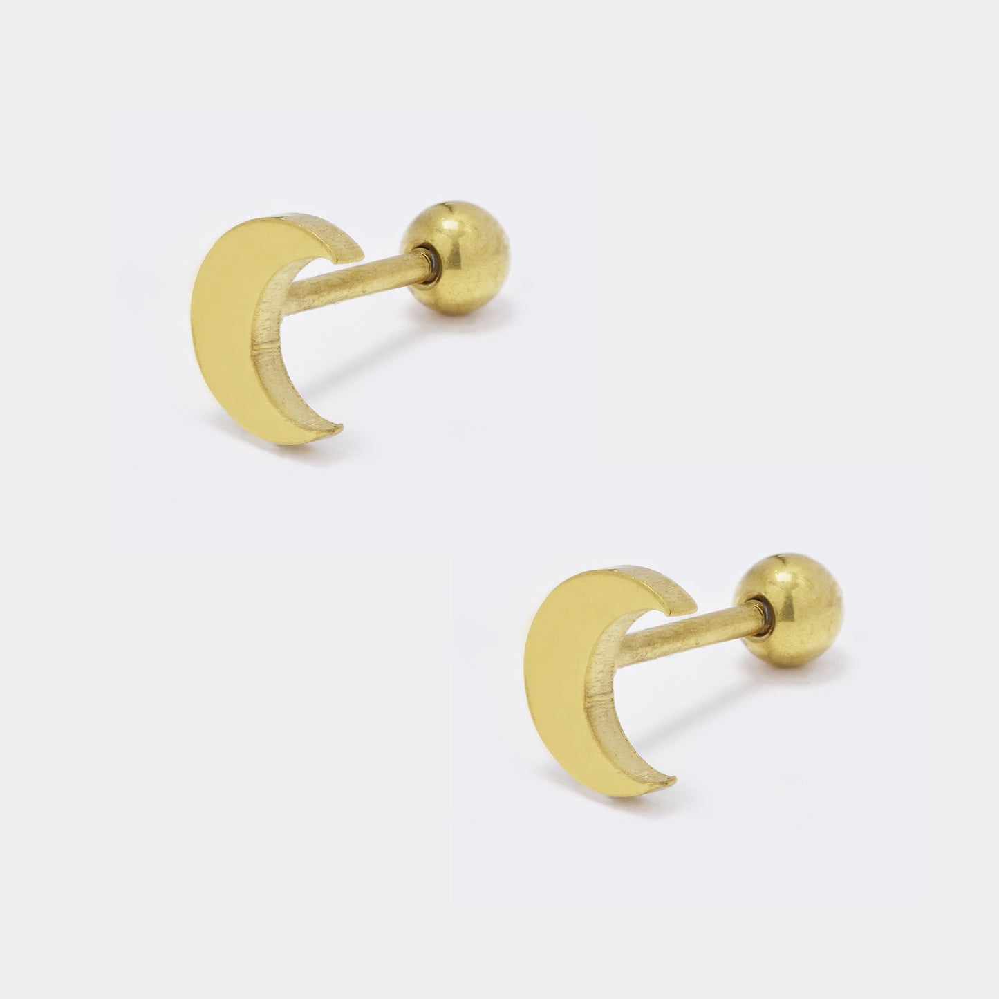 Steel half moon piercing - 2 pack - SSYBJ5748