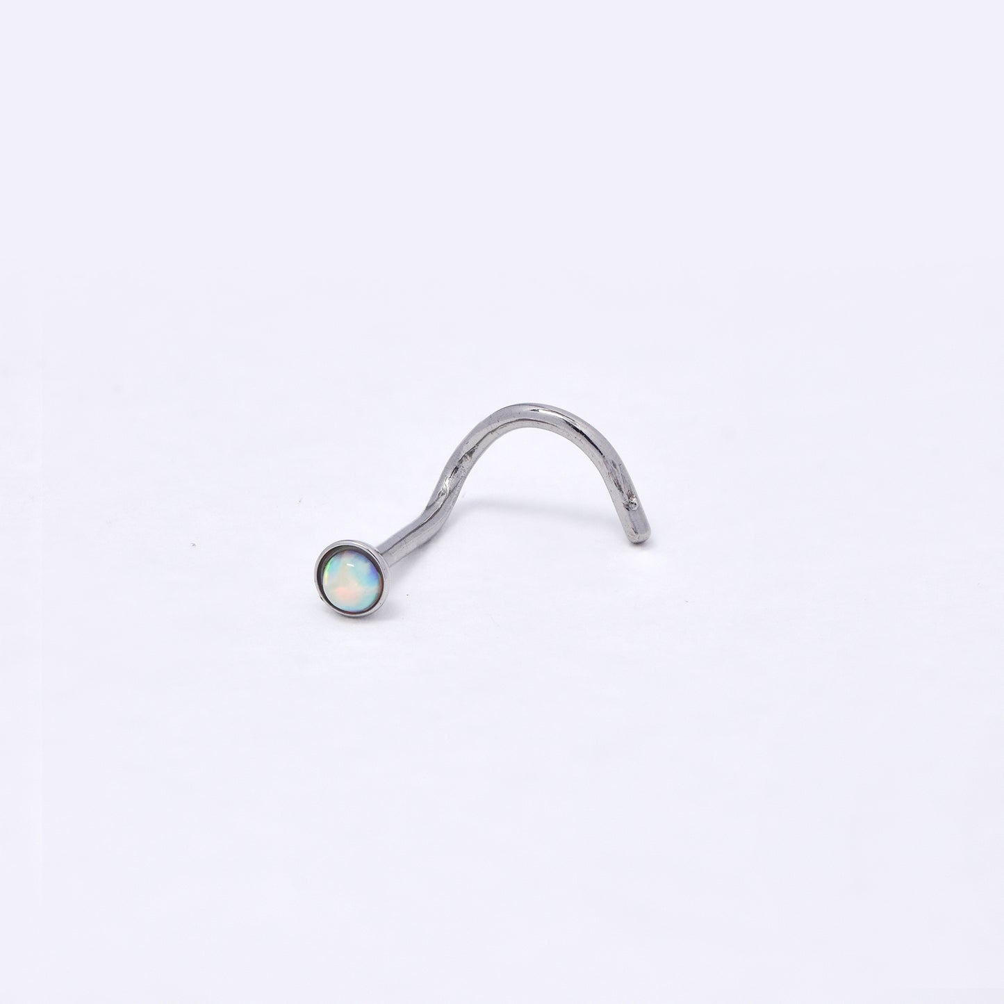 SSYBJ6268 - St Steel 2 piece twisty nose stud