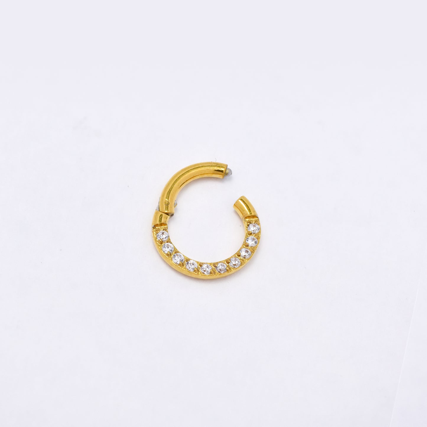 SSYBJ6269 - St Steel 8.5mm x 1mm CZ cartilage piercing