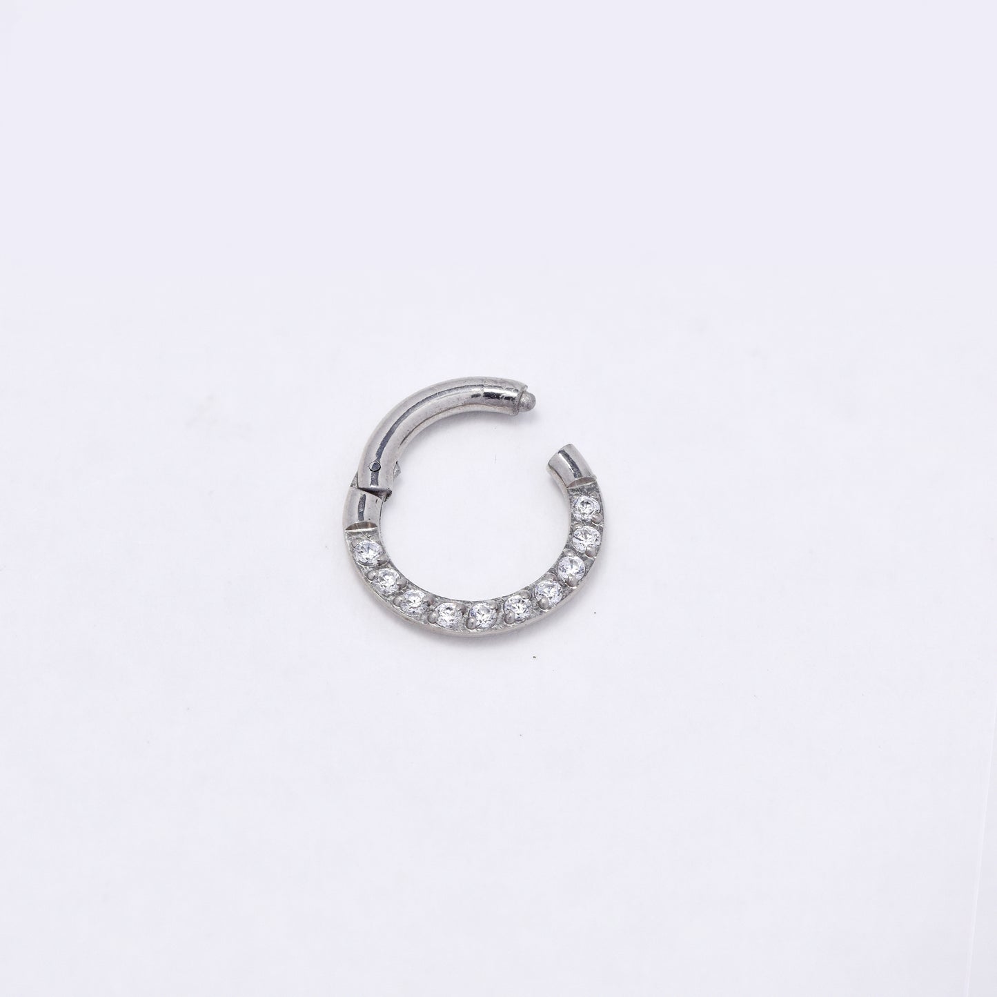 SSYBJ6269 - St Steel 8.5mm x 1mm CZ cartilage piercing