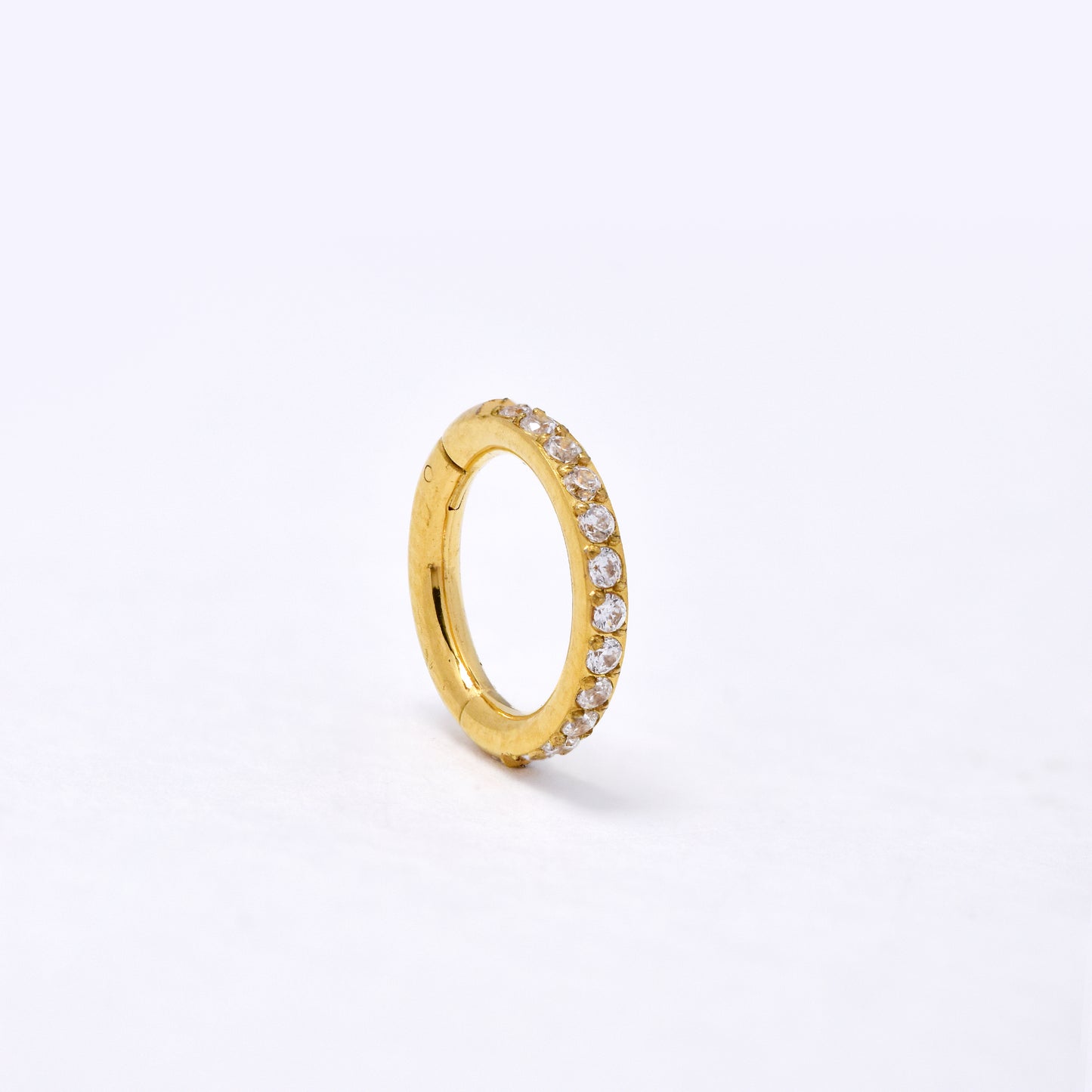 SSYBJ6270 - St Steel 8.5mm x 1mm CZ cartilage piercing