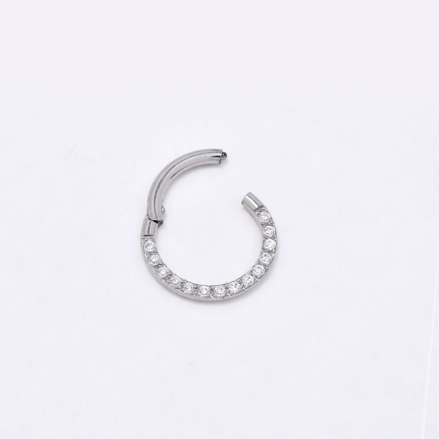 SSYBJ6271 - St Steel 10.5mm x 1mm CZ cartilage piercing