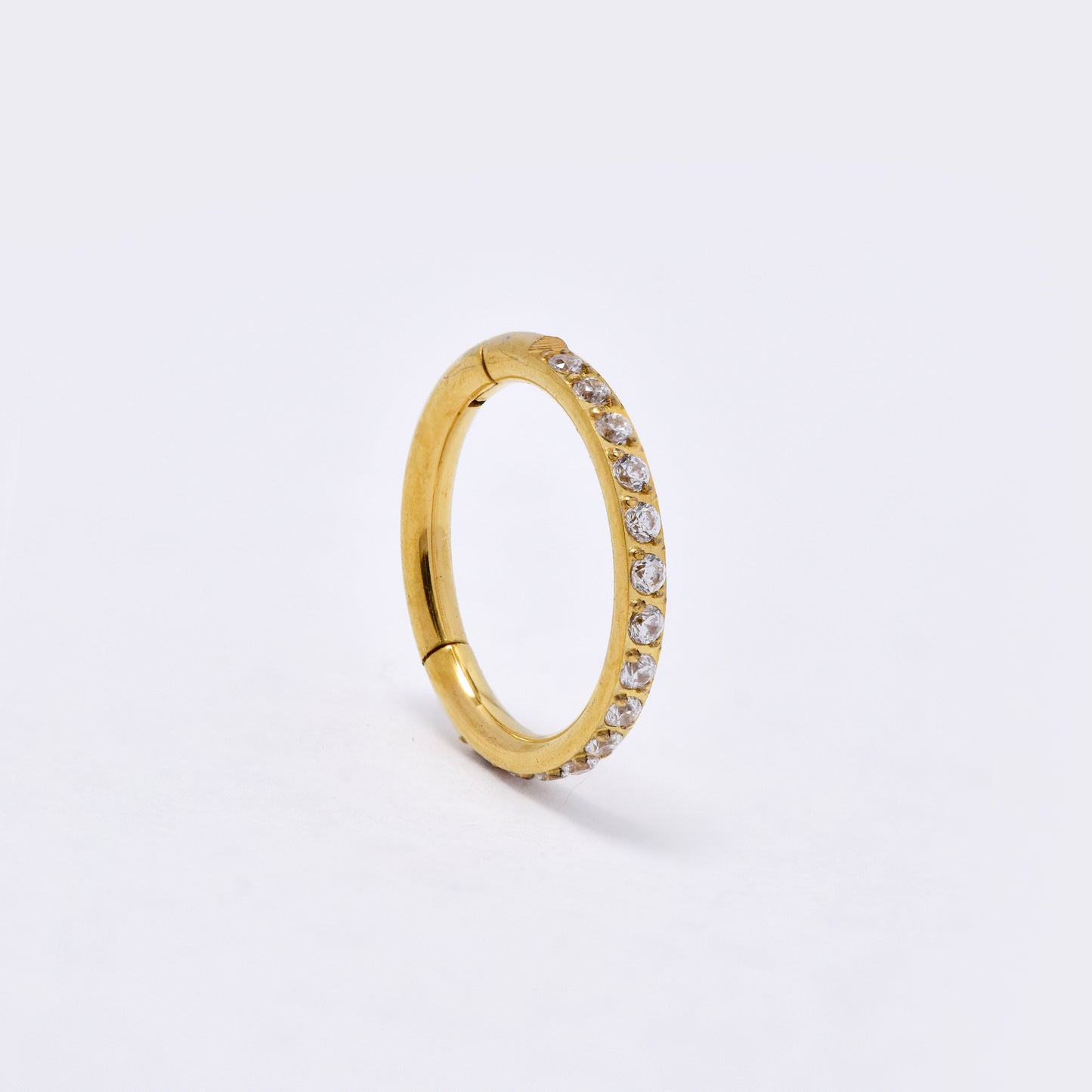 SSYBJ6272 - St Steel 10.5mm x 1mm CZ cartilage piercing