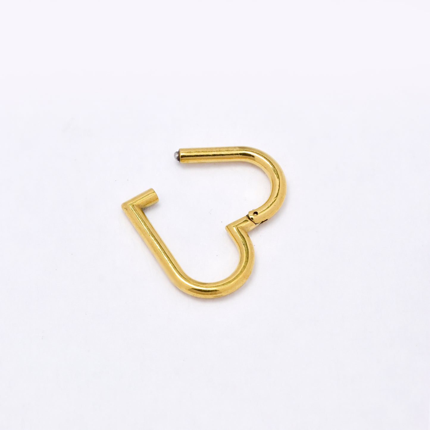 SSYBJ6274 - St Steel 2 piece 11mm x 12.5mm heart cartilage piercing