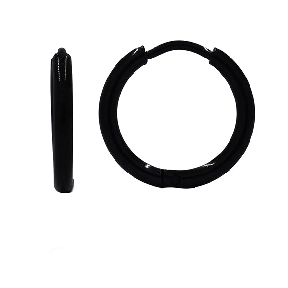 Stainless steel black 18mm sleeper - SSYE1231