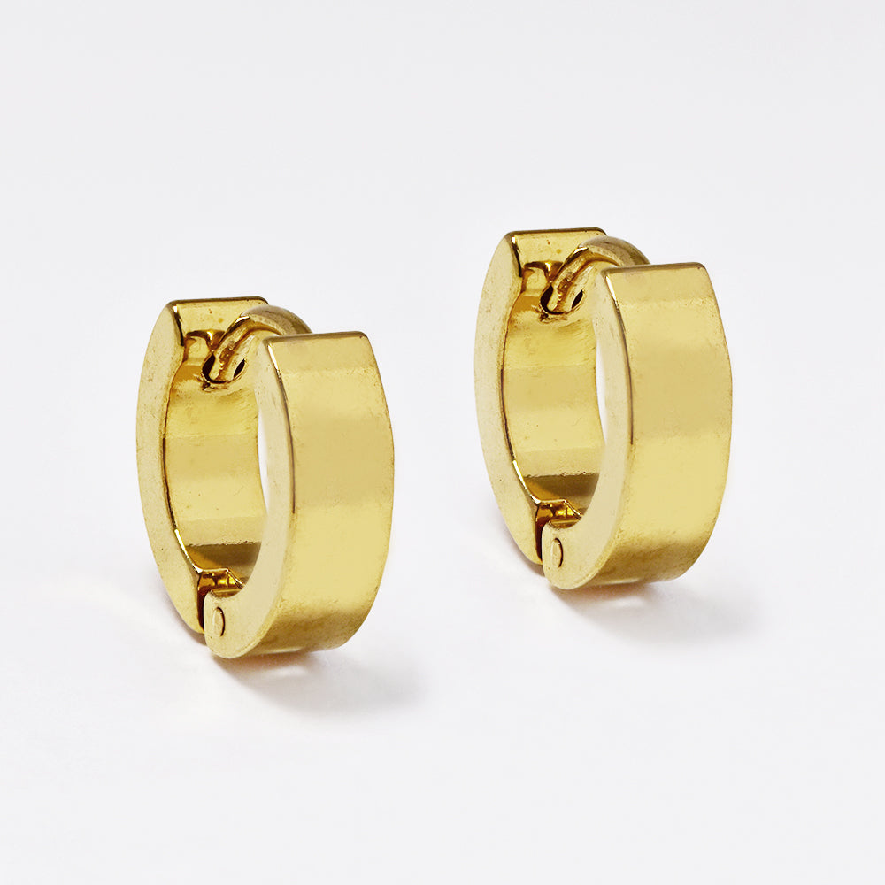 Stainless steel flat huggies - SSYE4981