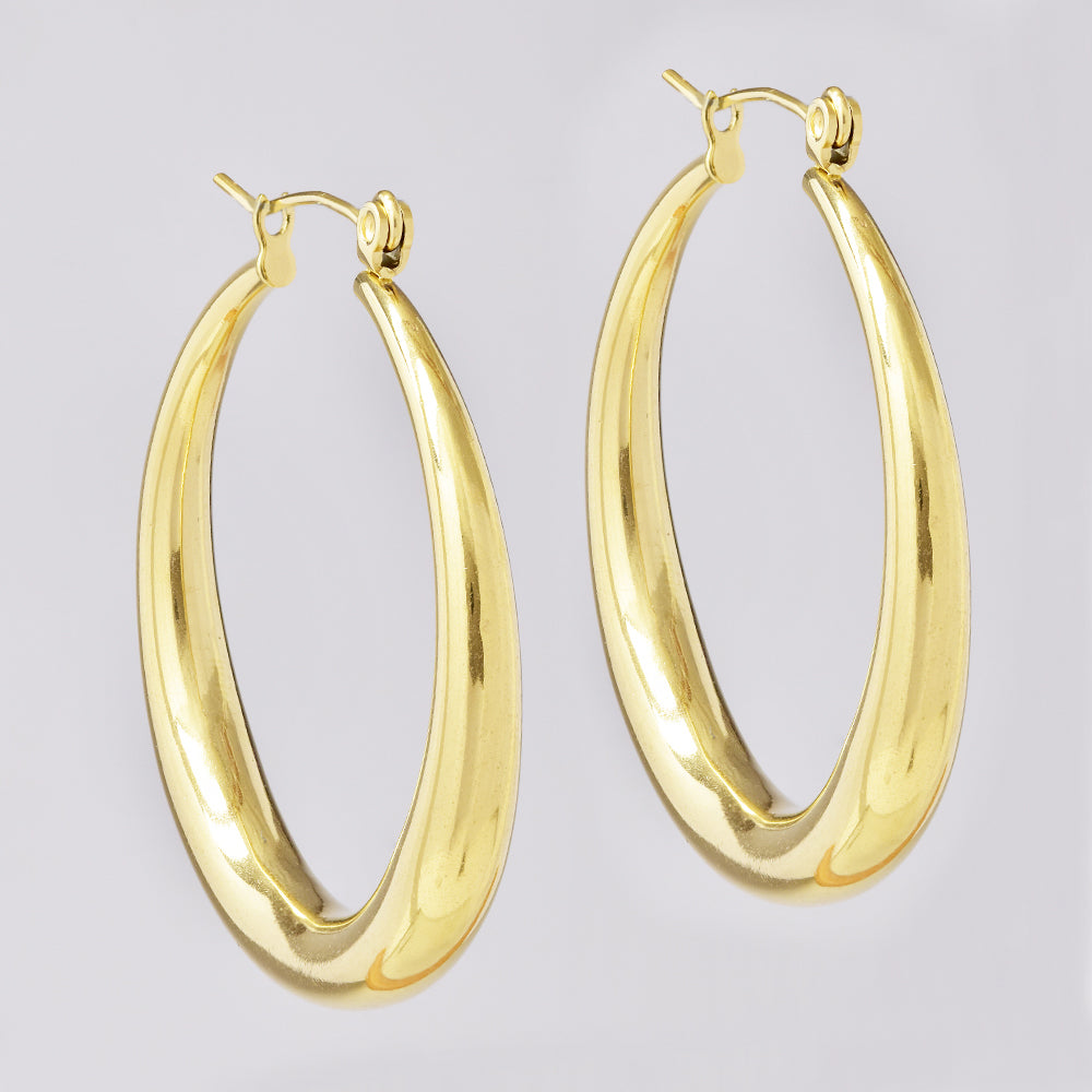 Stainless steel 36mm hoops - SSYE5117