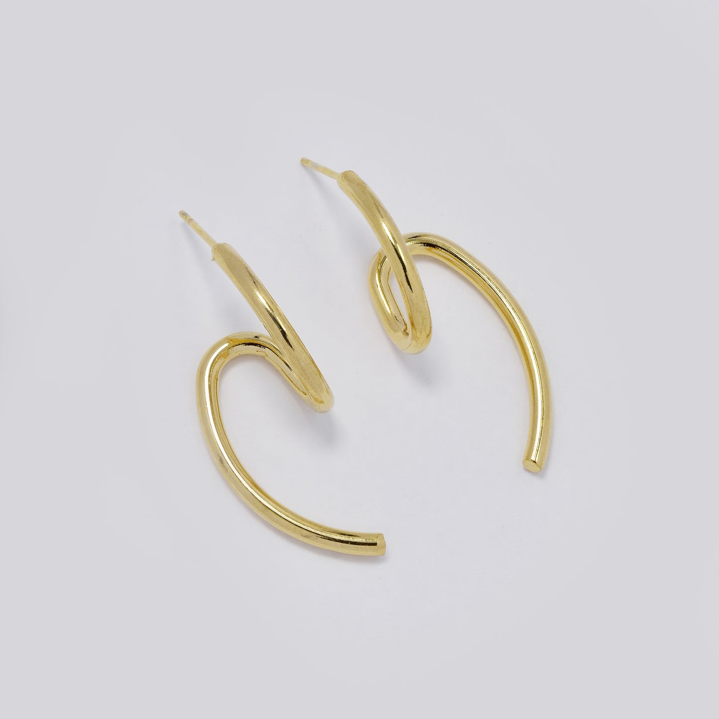 Stainless steel looped earrings - SSYE5466
