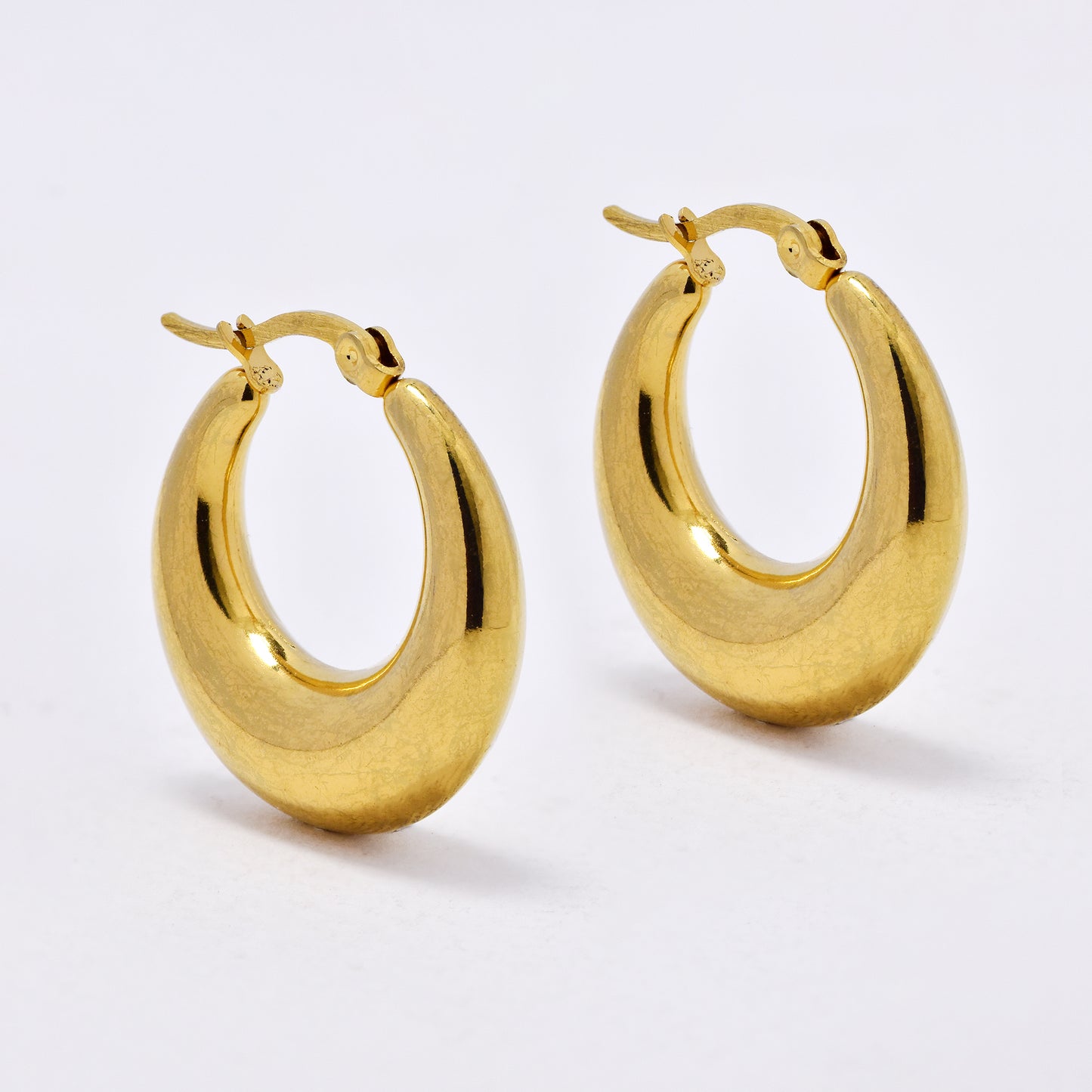 SSYE5966 - St Steel 32mm creole hoops