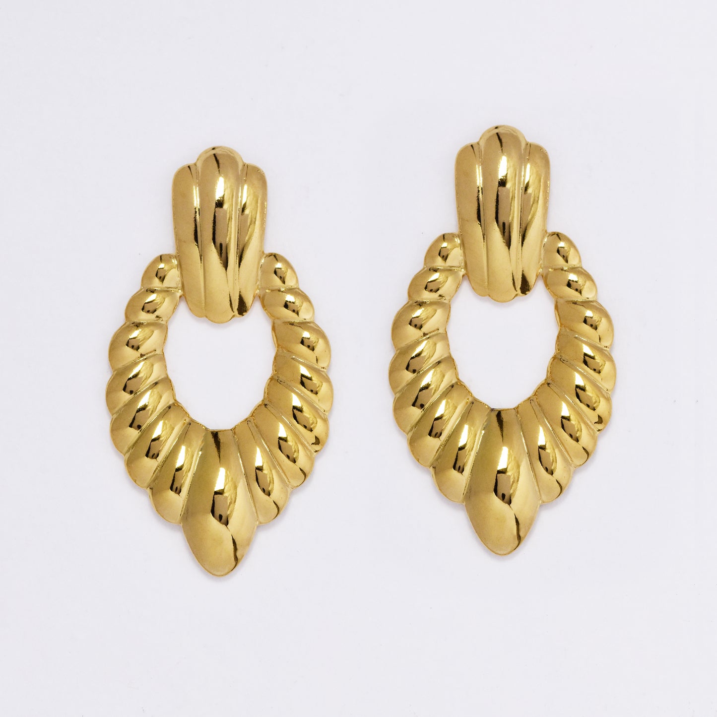 SSYE5987 - 41mm x 22mm statement door knocker earring