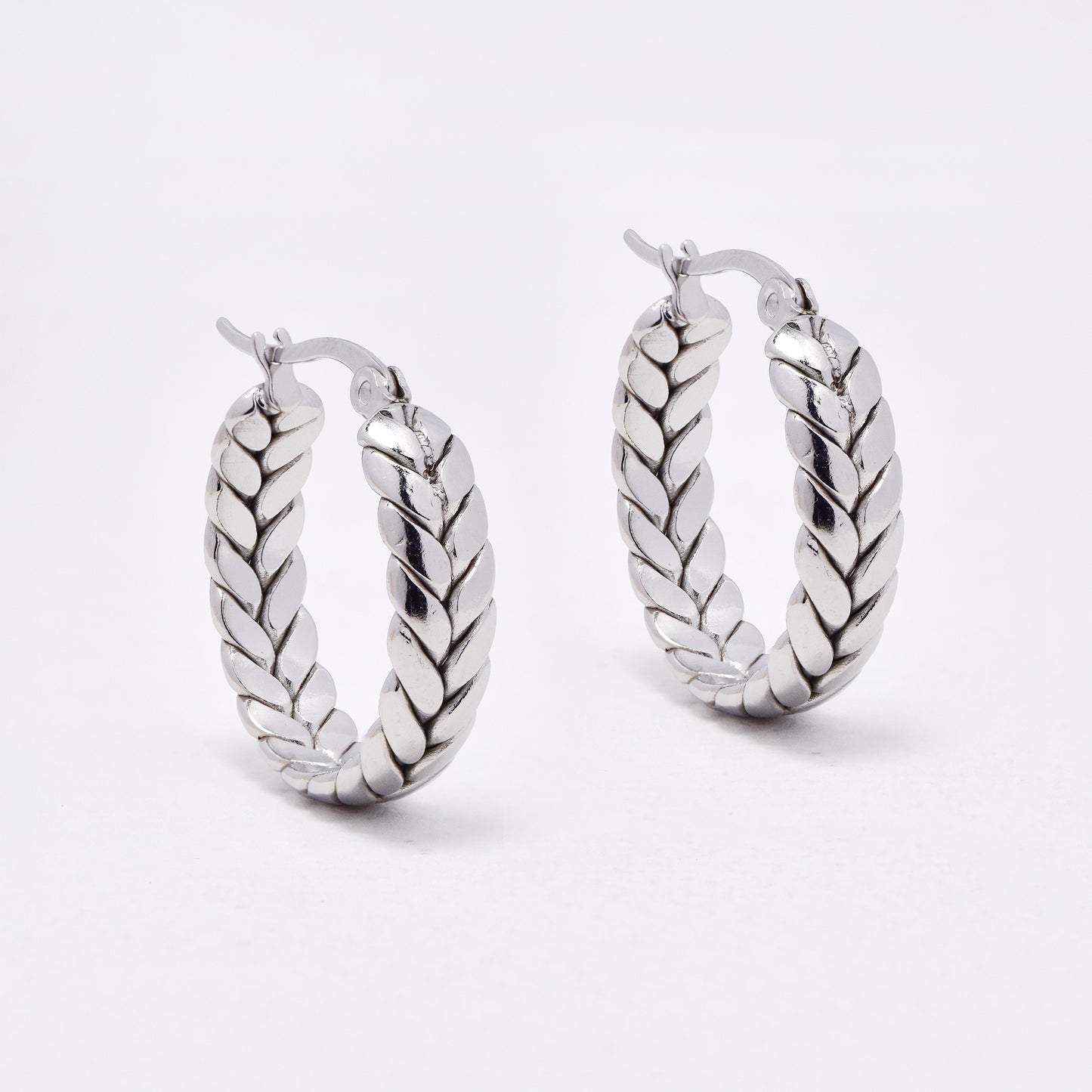 SSYE6526 - St Steel 23mm x 6mm wheat hoops