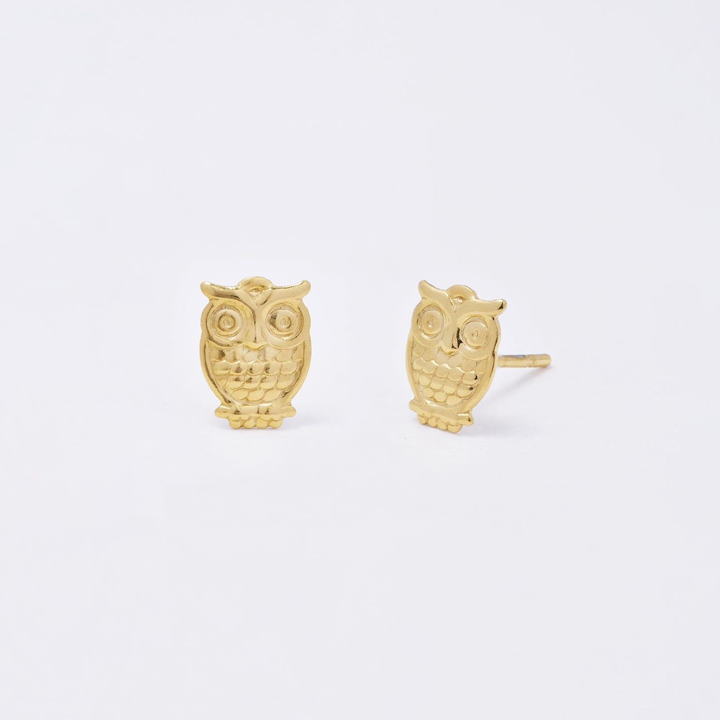 SSYE6953 - Steel 8mm x 6mm owl stud earring
