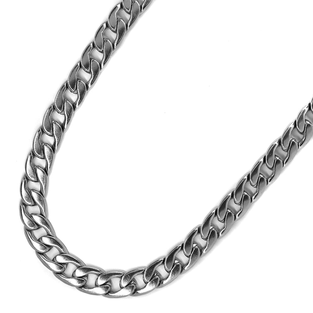 Stainless steel curb 11mm x 55cm chain
