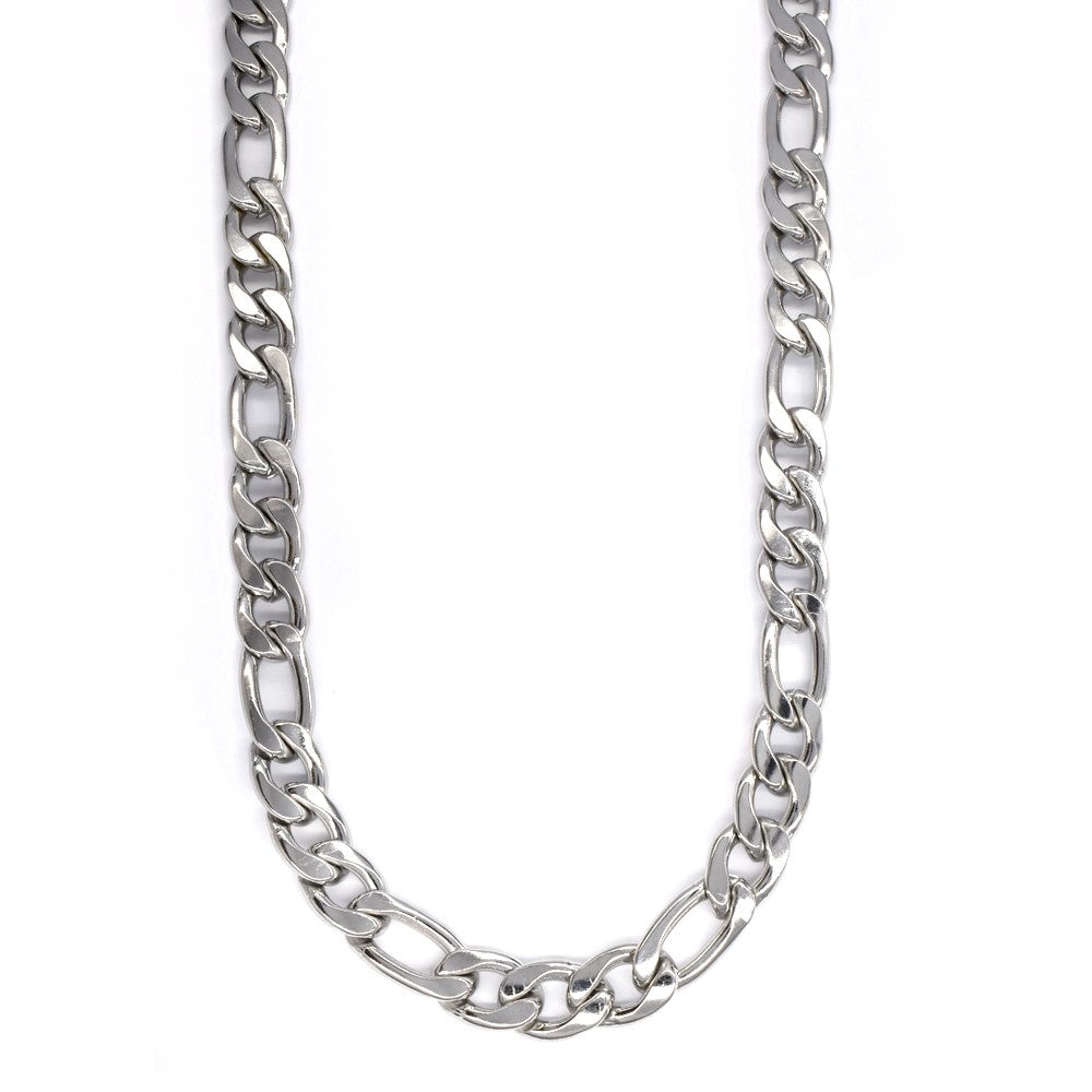 Stainless steel figaro 55cm x 10mm chain