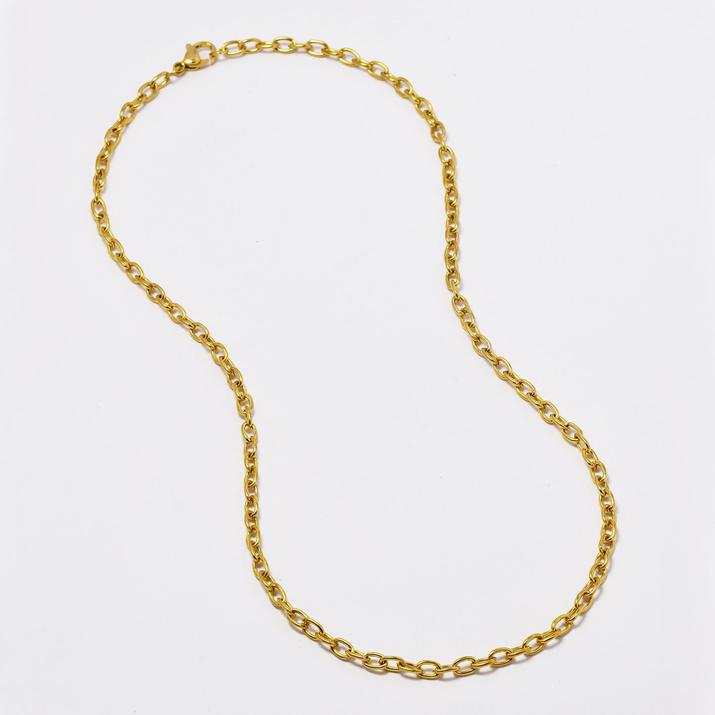 2 Pack Stainless steel gold anchor 4mm x 45cm chain - SSYN4806