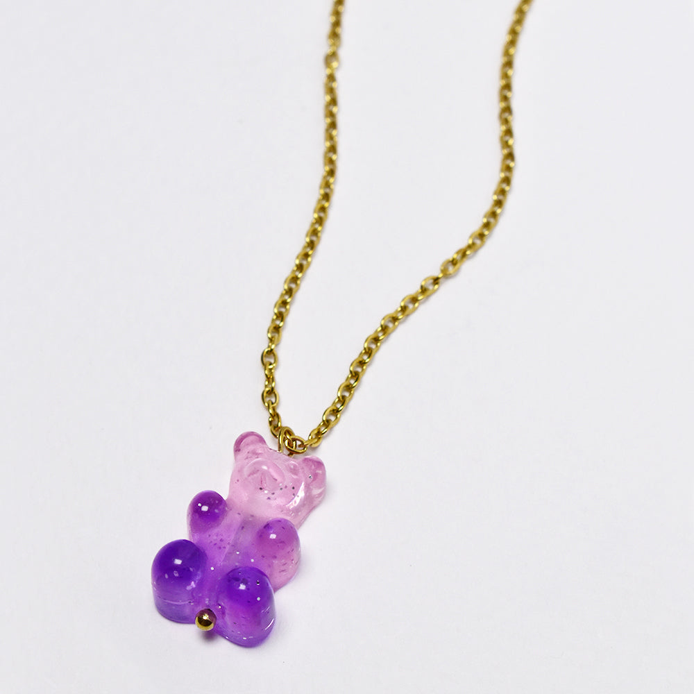 Resin gummy bear on Stainless steel chain - SSYN4928