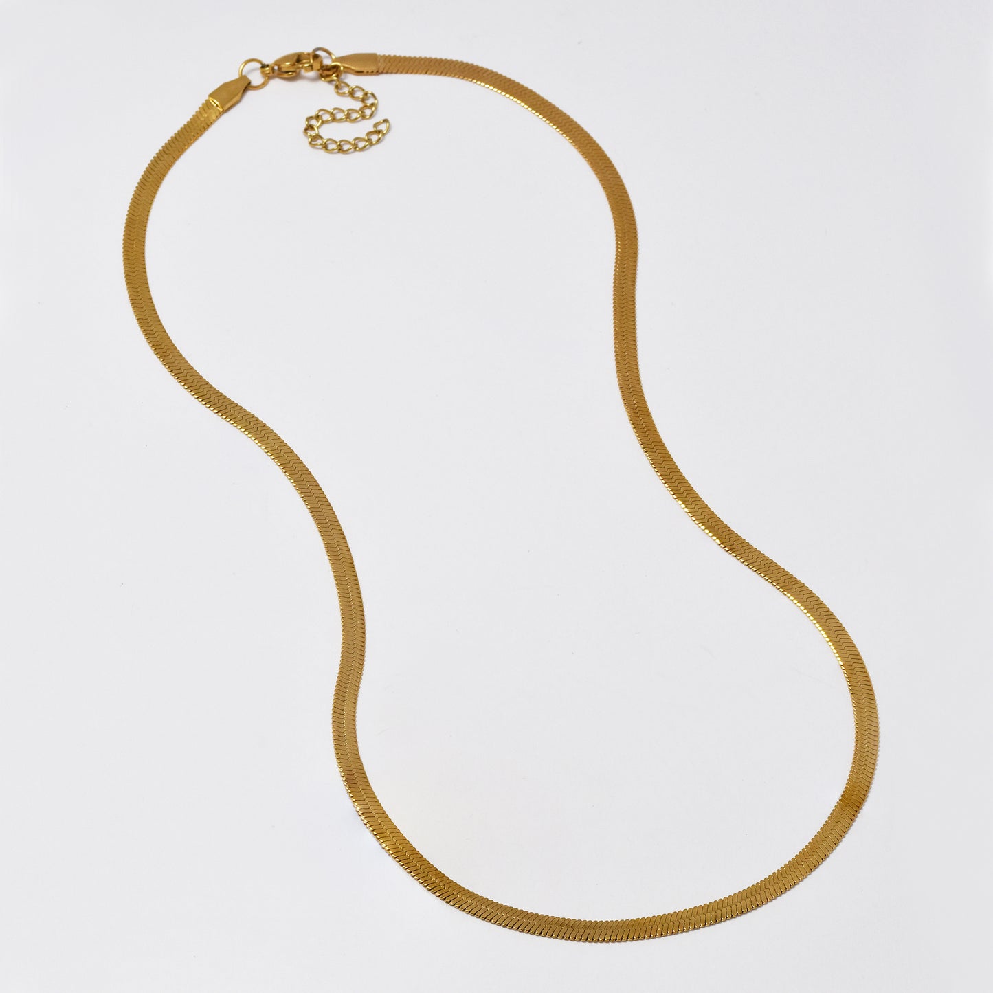 Stainless steel 4mm x 50cm herringbone chain - SSYN5014B
