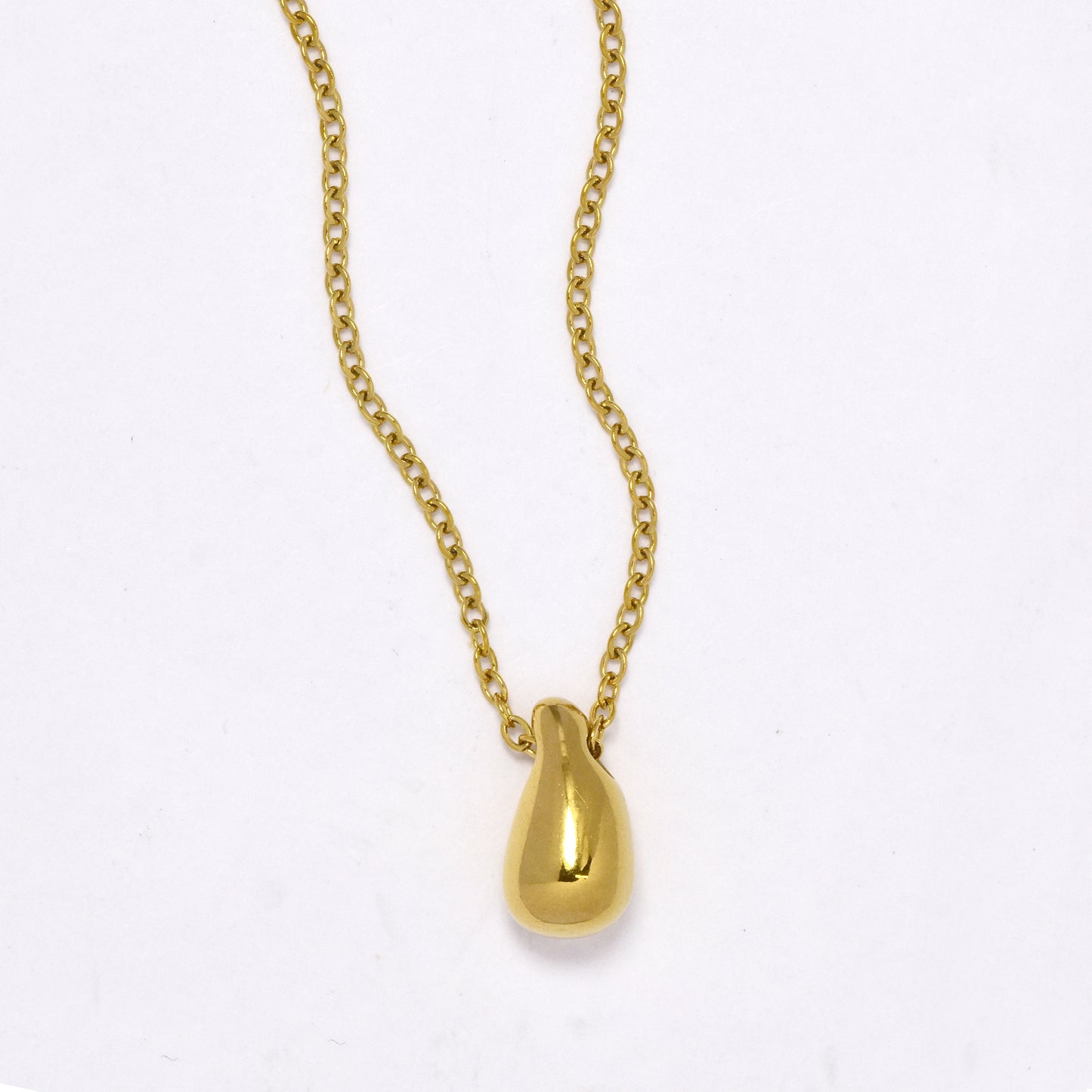 SSYN5881 - Steel teardrop necklace