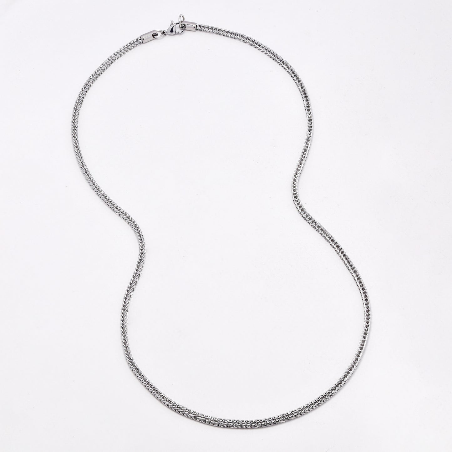 SSYN6581 - St Steel 59.7cm x 3mm square box chain