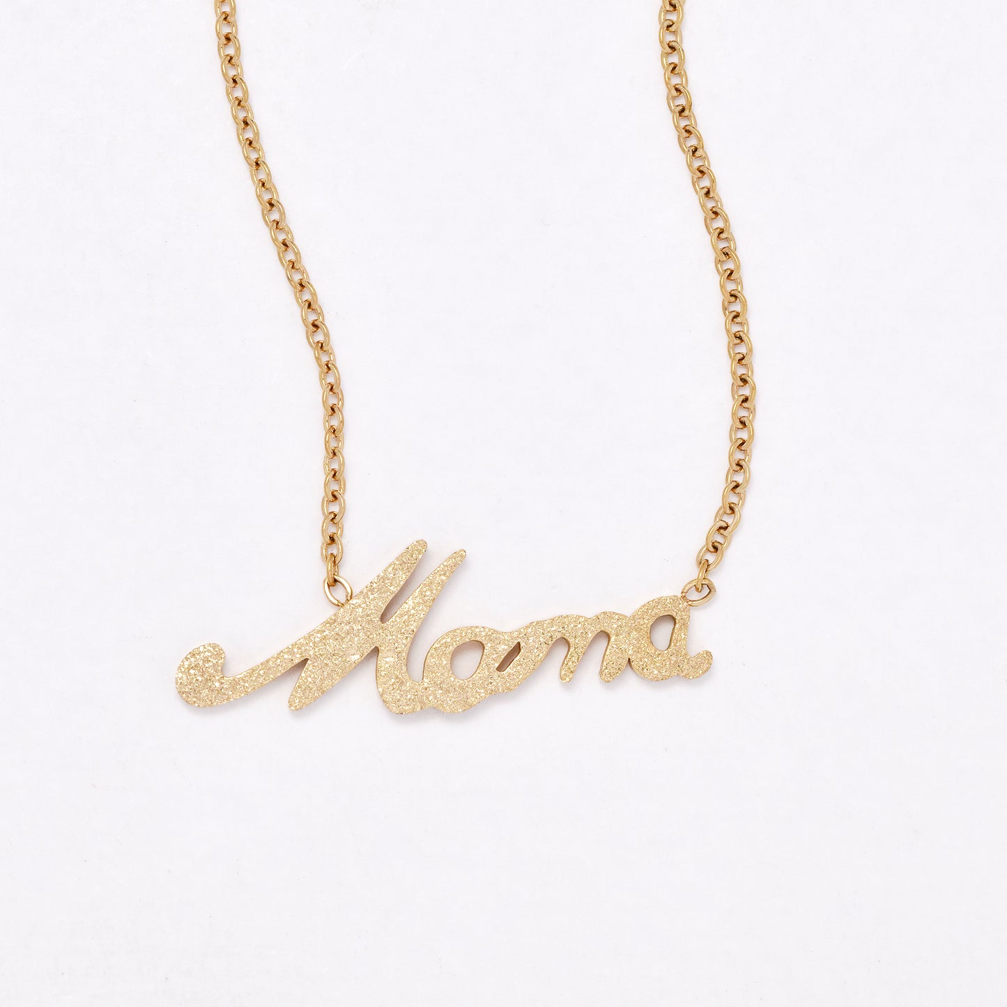 SSYN6627- St Steel 47.5cm + 5.5mm mama necklace