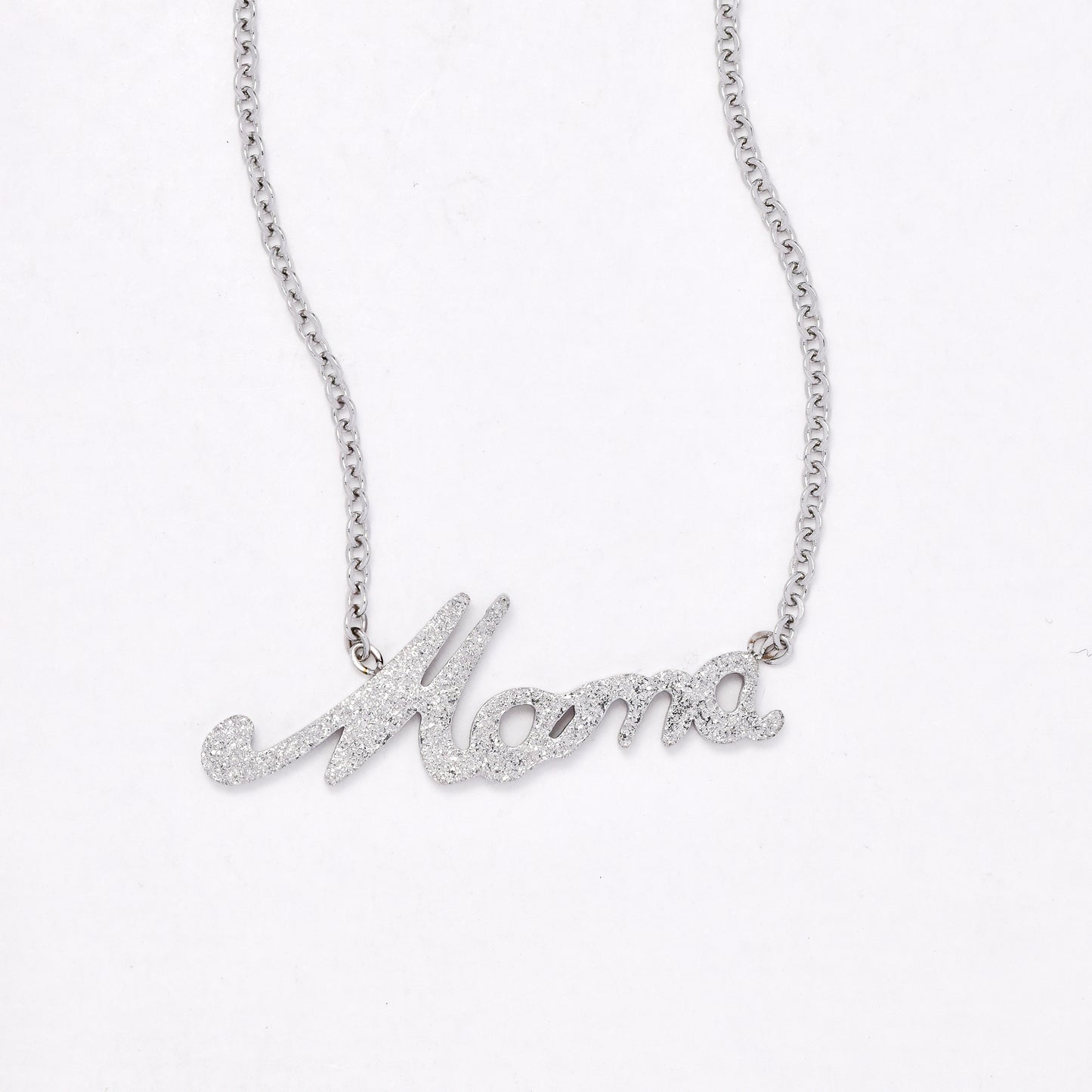 SSYN6627- St Steel 47.5cm + 5.5mm mama necklace