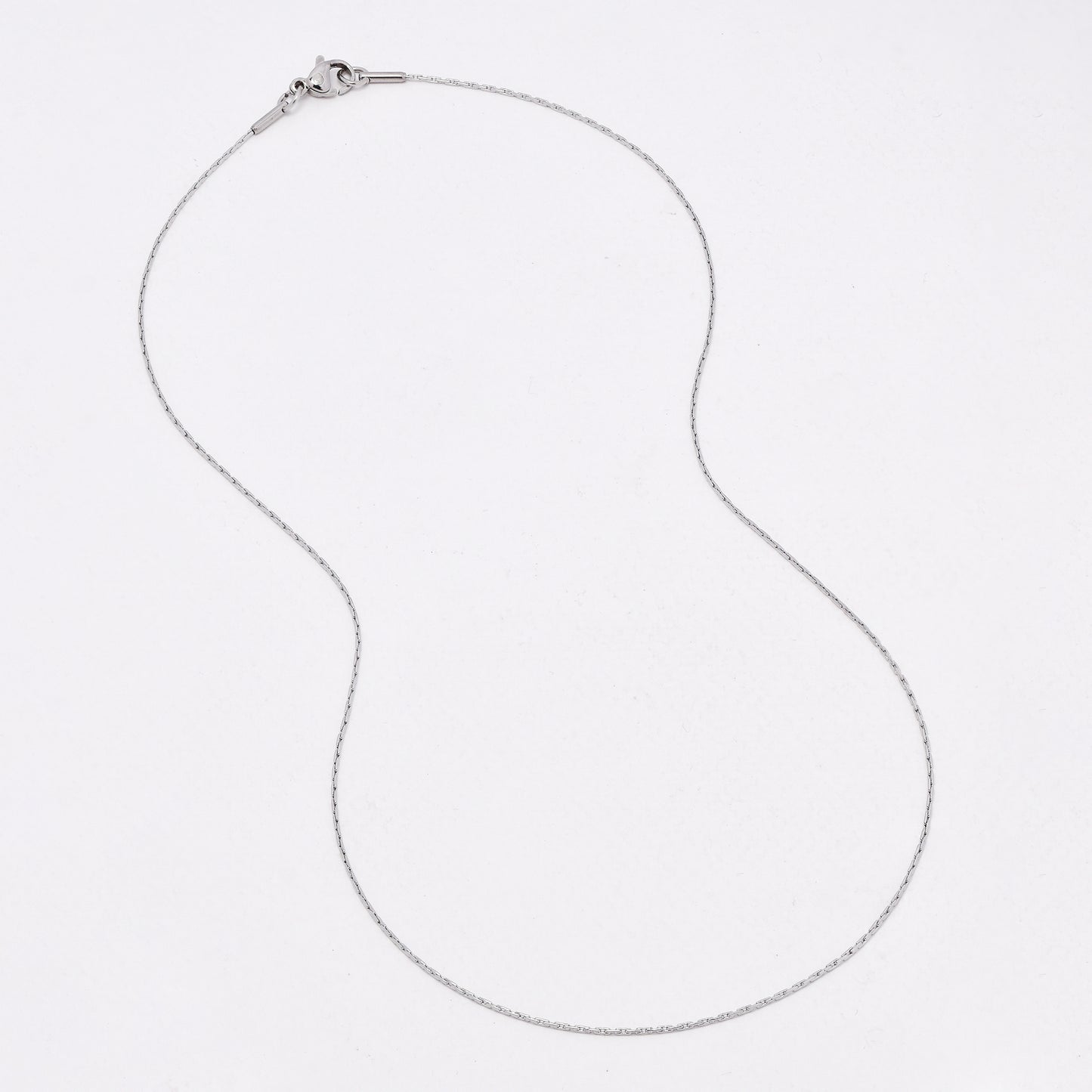 SSYN6635 - St Steel 3 pack 45cm x 1mm dainty chain necklace