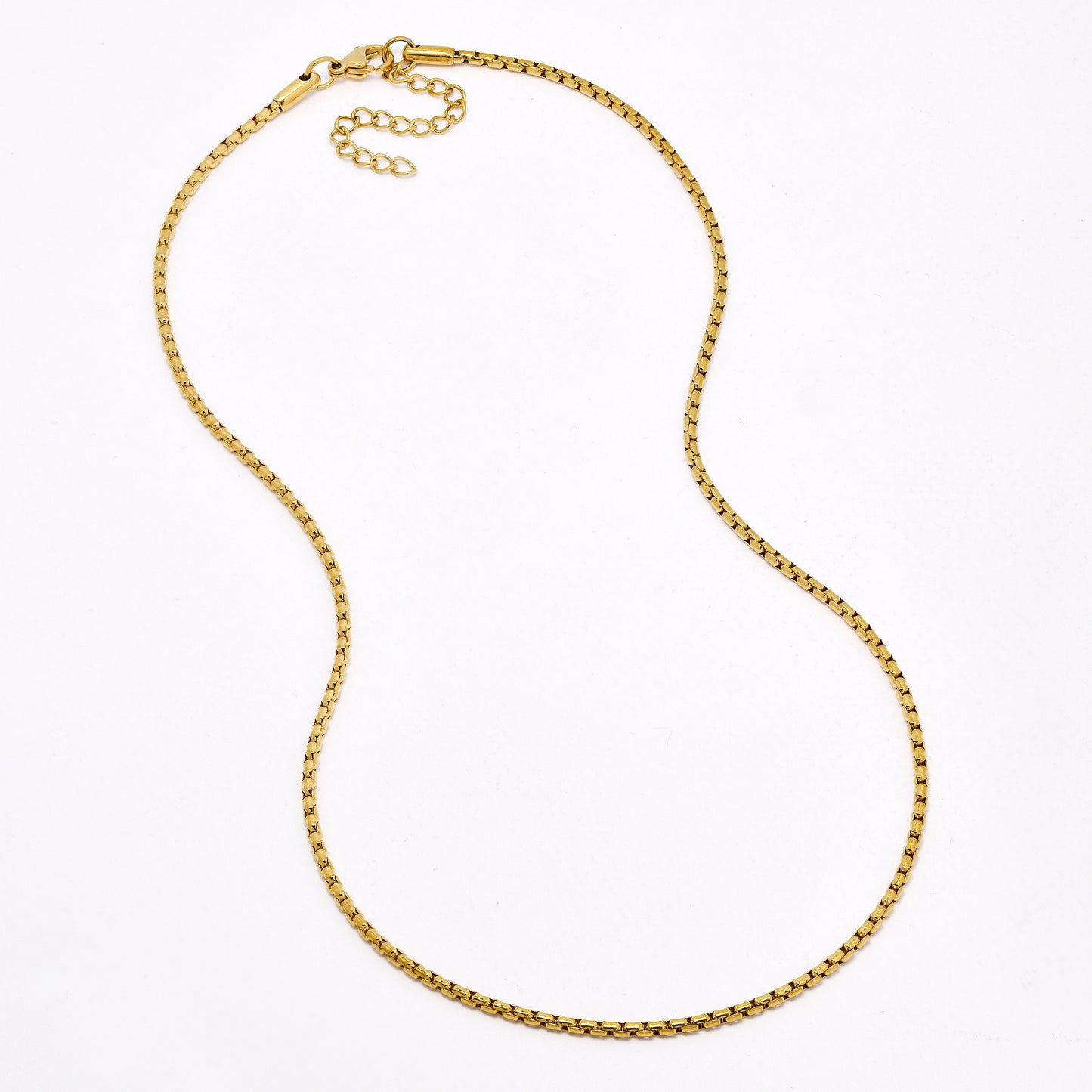 SSYN6651 - St Steel 2 pack 45cm + 5cm x 2mm box chain